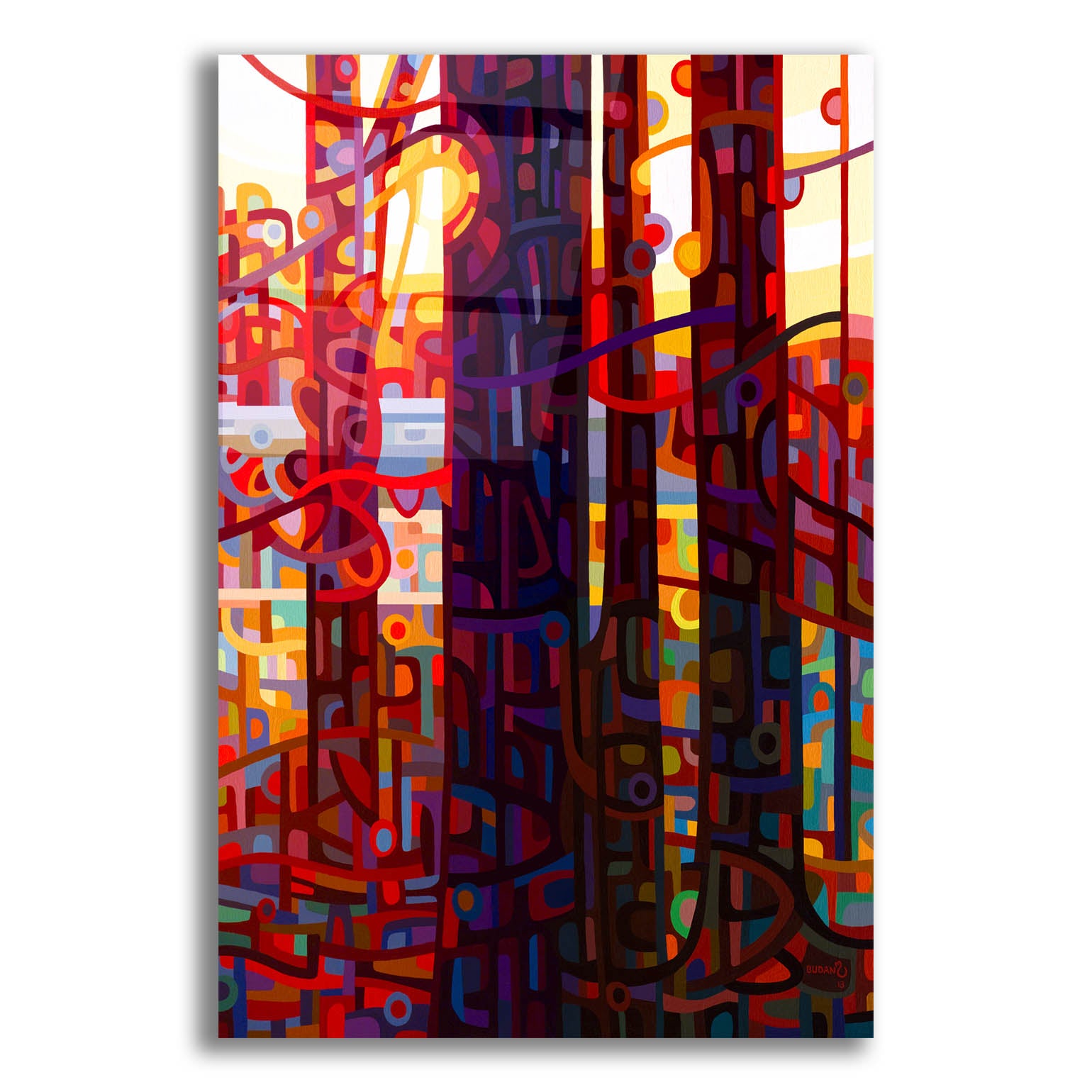 Epic Art 'Carnelian Morning' by Mandy Budan, Acrylic Glass Wall Art,12x16