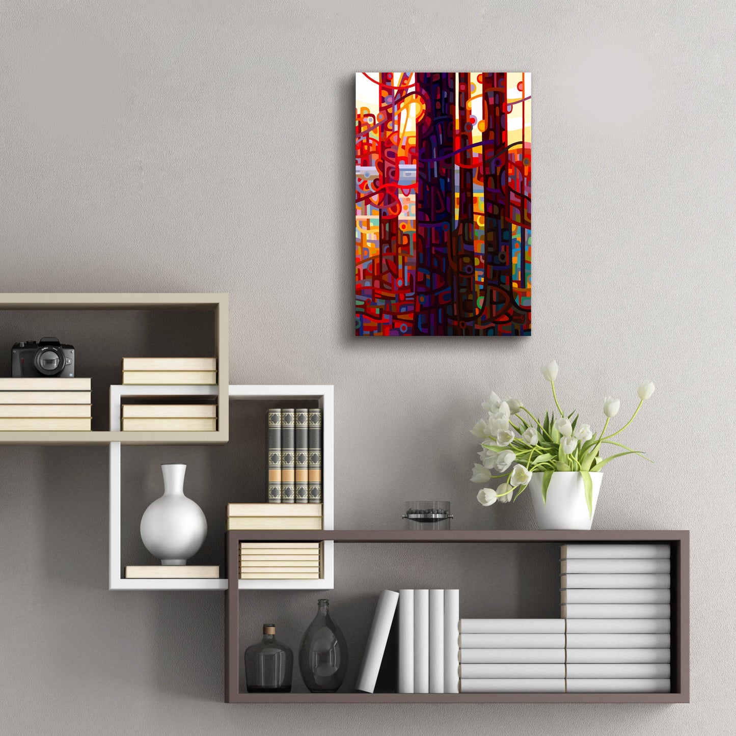 Epic Art 'Carnelian Morning' by Mandy Budan, Acrylic Glass Wall Art,16x24