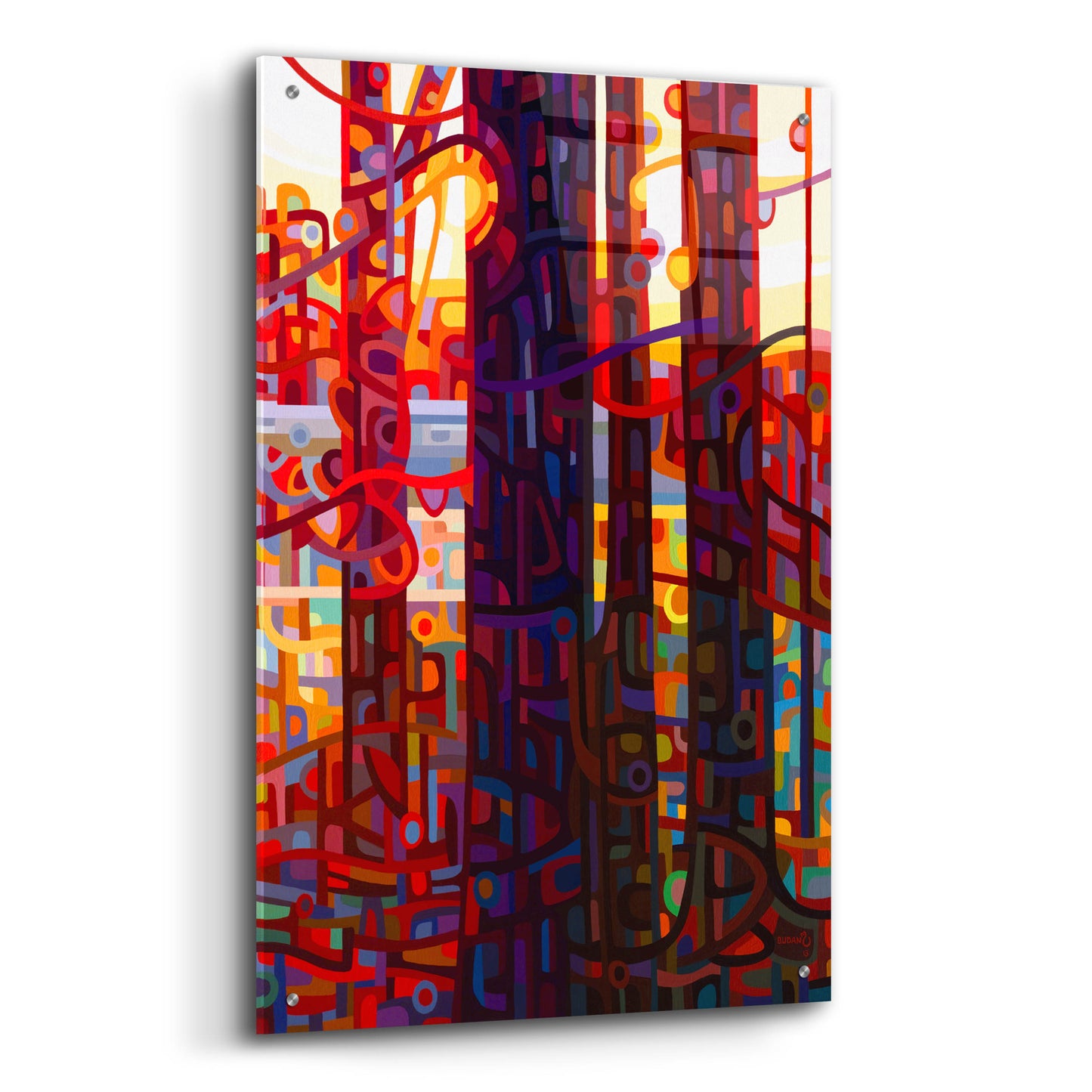 Epic Art 'Carnelian Morning' by Mandy Budan, Acrylic Glass Wall Art,24x36