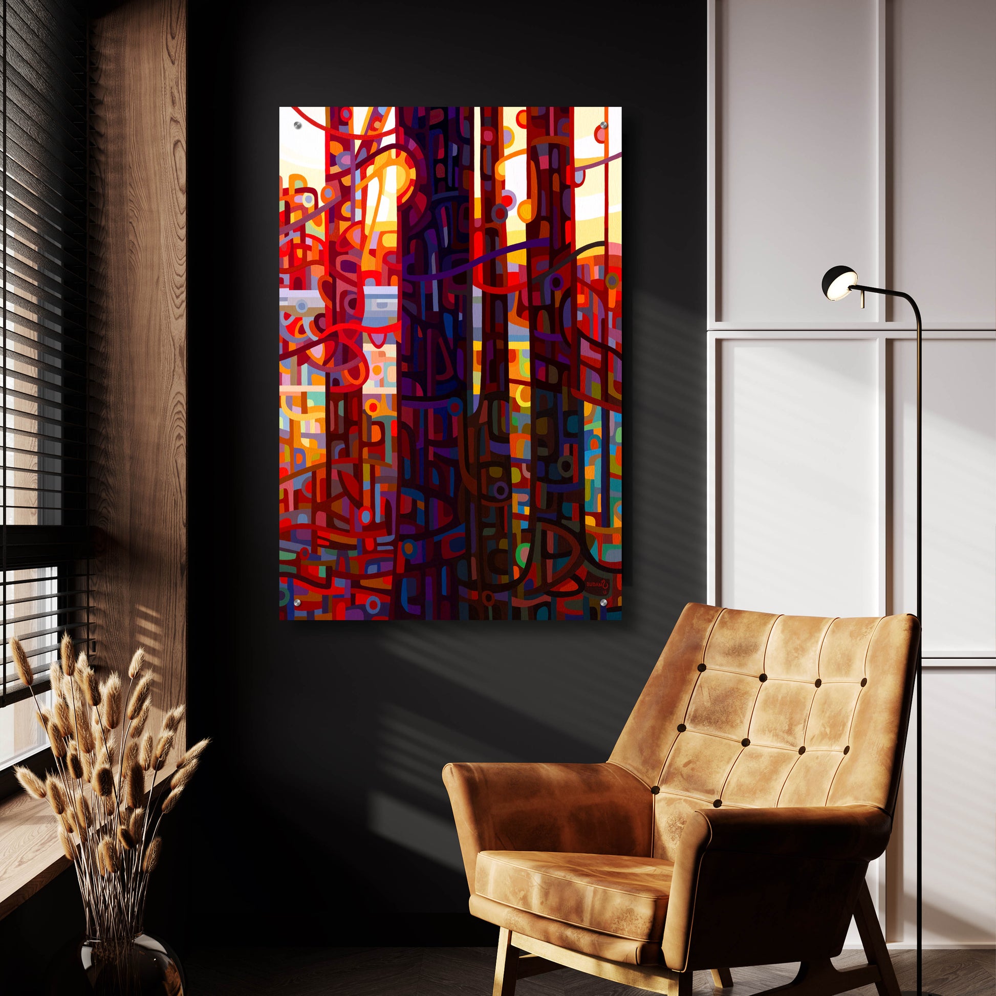 Epic Art 'Carnelian Morning' by Mandy Budan, Acrylic Glass Wall Art,24x36