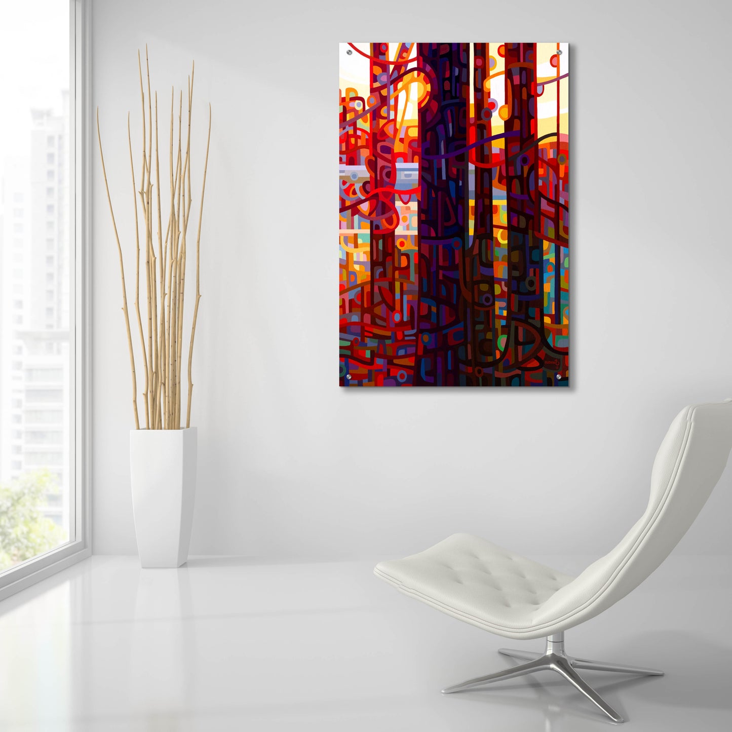 Epic Art 'Carnelian Morning' by Mandy Budan, Acrylic Glass Wall Art,24x36