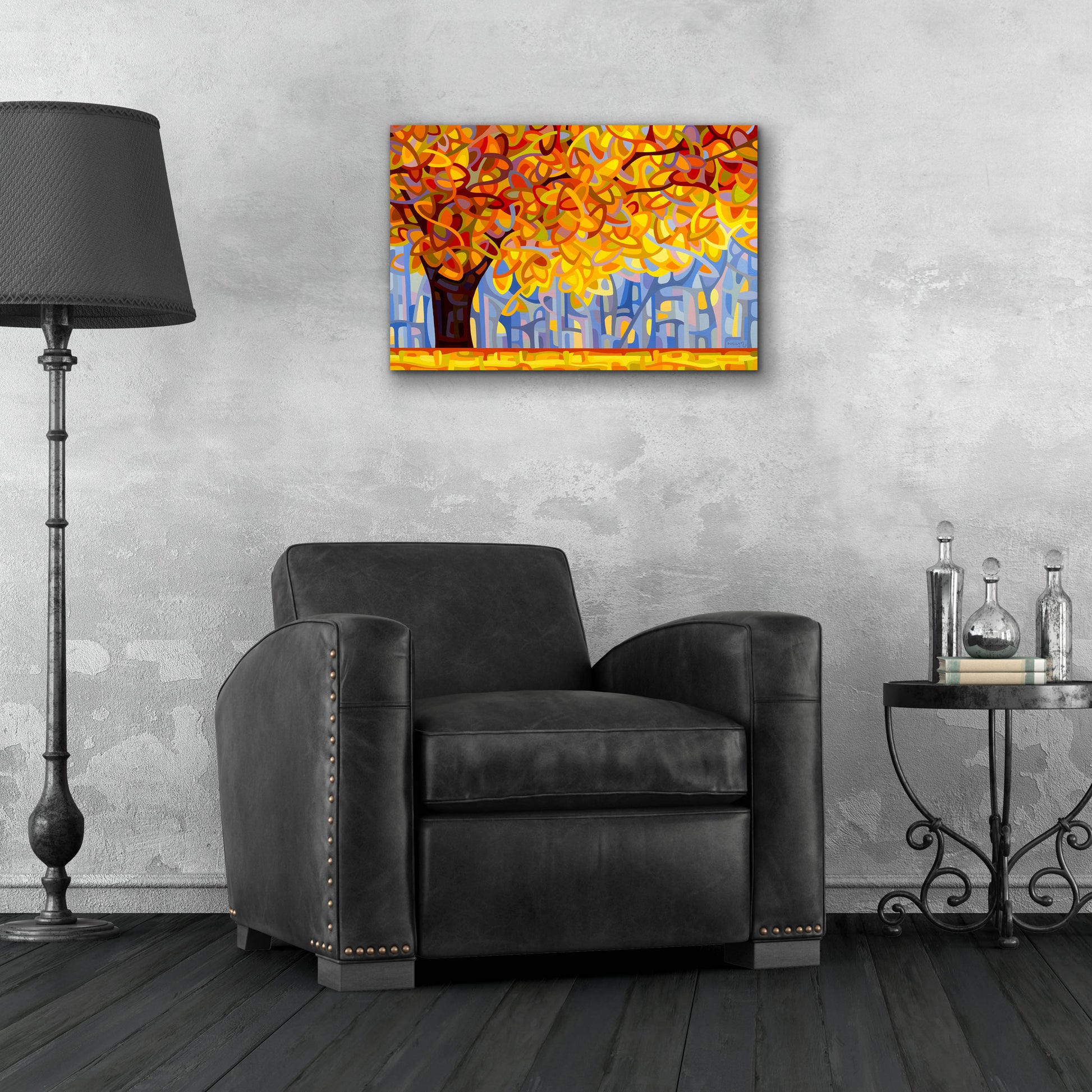 Epic Art 'October Gold' by Mandy Budan, Acrylic Glass Wall Art,24x16