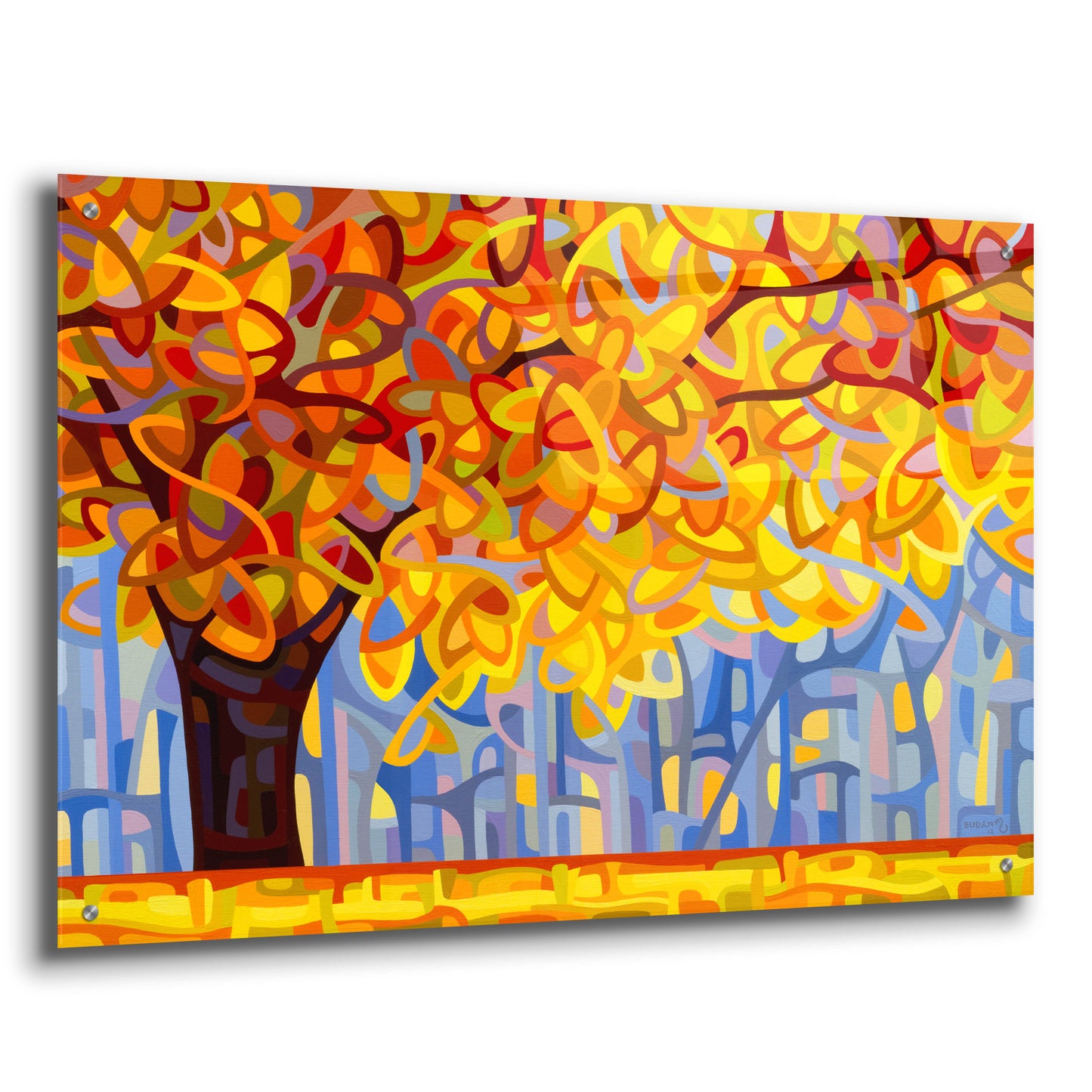 Epic Art 'October Gold' by Mandy Budan, Acrylic Glass Wall Art,36x24