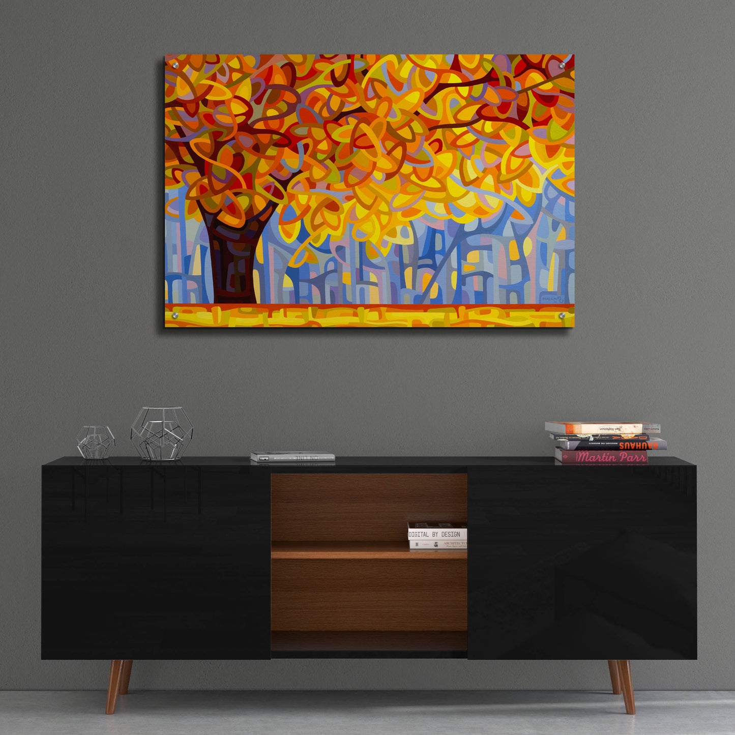 Epic Art 'October Gold' by Mandy Budan, Acrylic Glass Wall Art,36x24