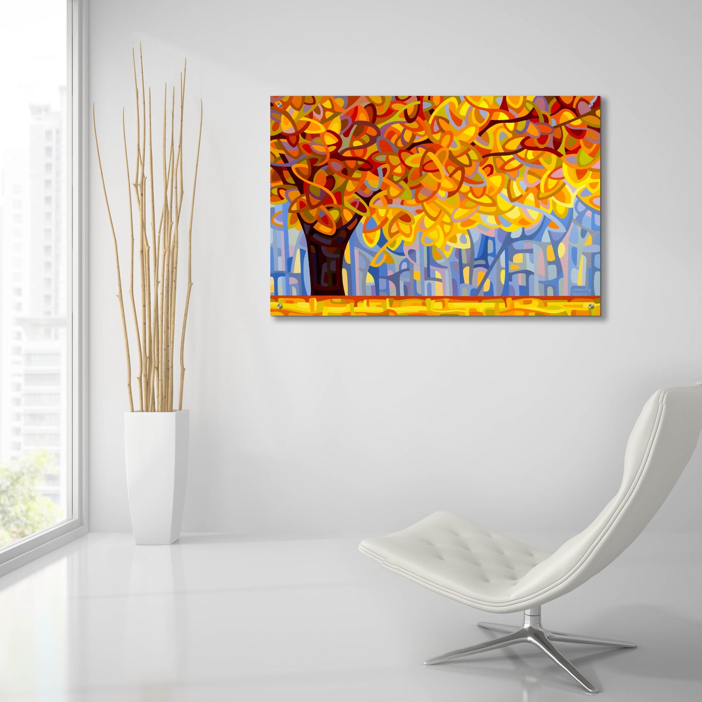 Epic Art 'October Gold' by Mandy Budan, Acrylic Glass Wall Art,36x24