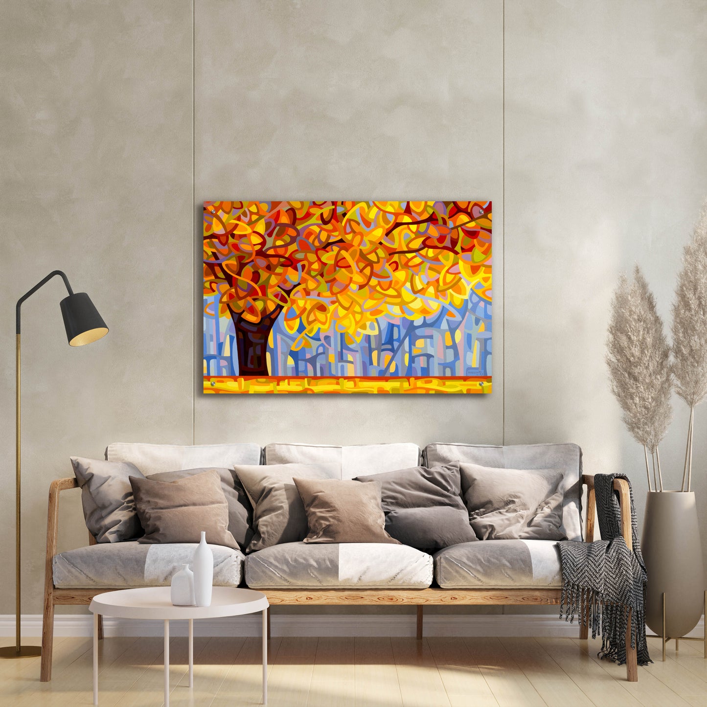 Epic Art 'October Gold' by Mandy Budan, Acrylic Glass Wall Art,36x24