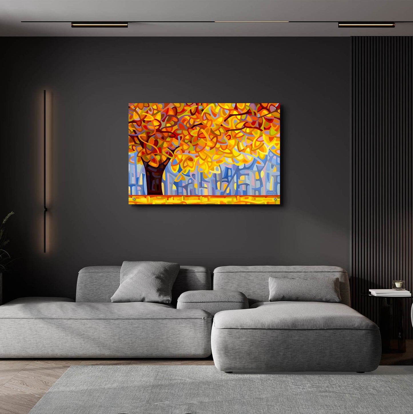 Epic Art 'October Gold' by Mandy Budan, Acrylic Glass Wall Art,36x24