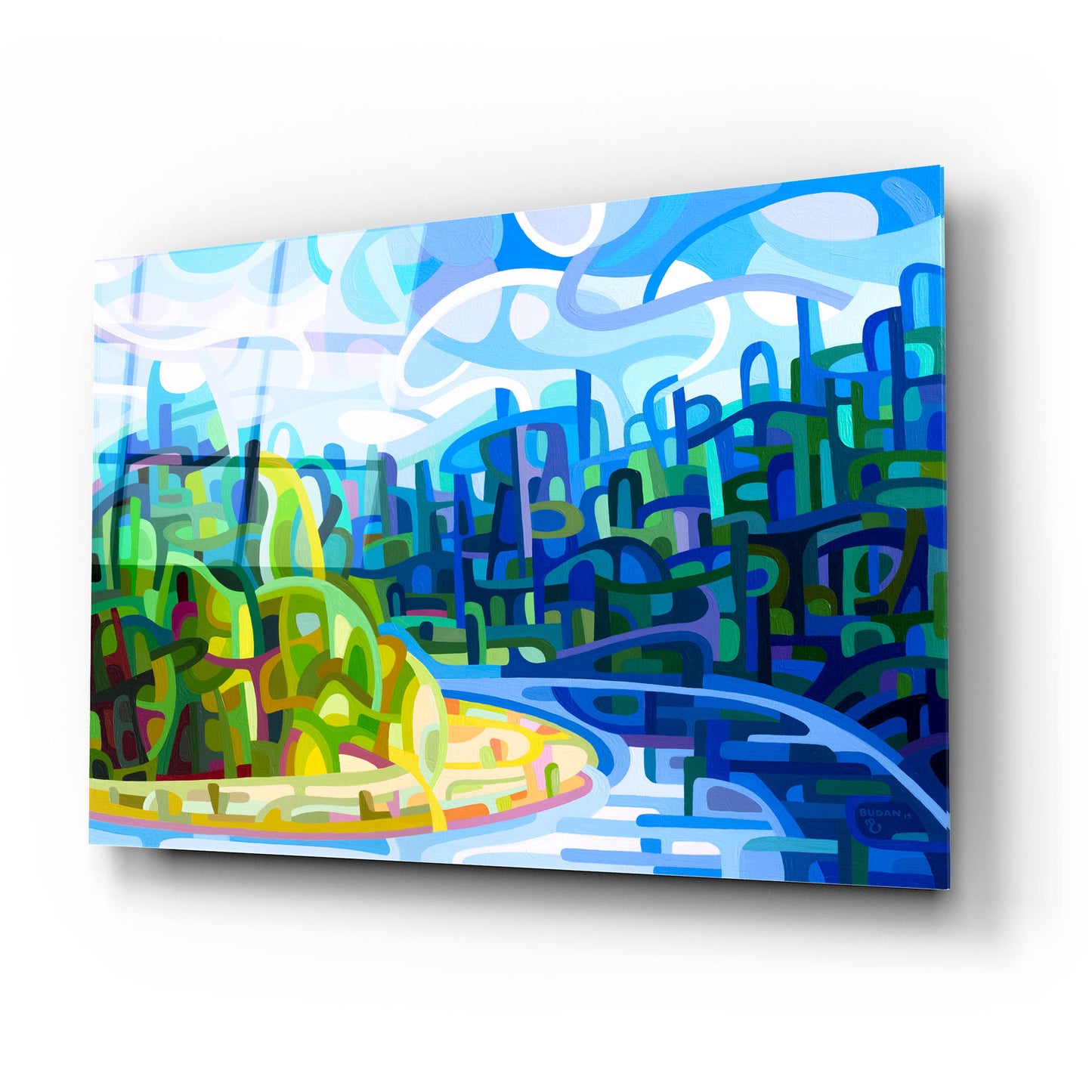 Epic Art 'July Progression' by Mandy Budan, Acrylic Glass Wall Art,24x16