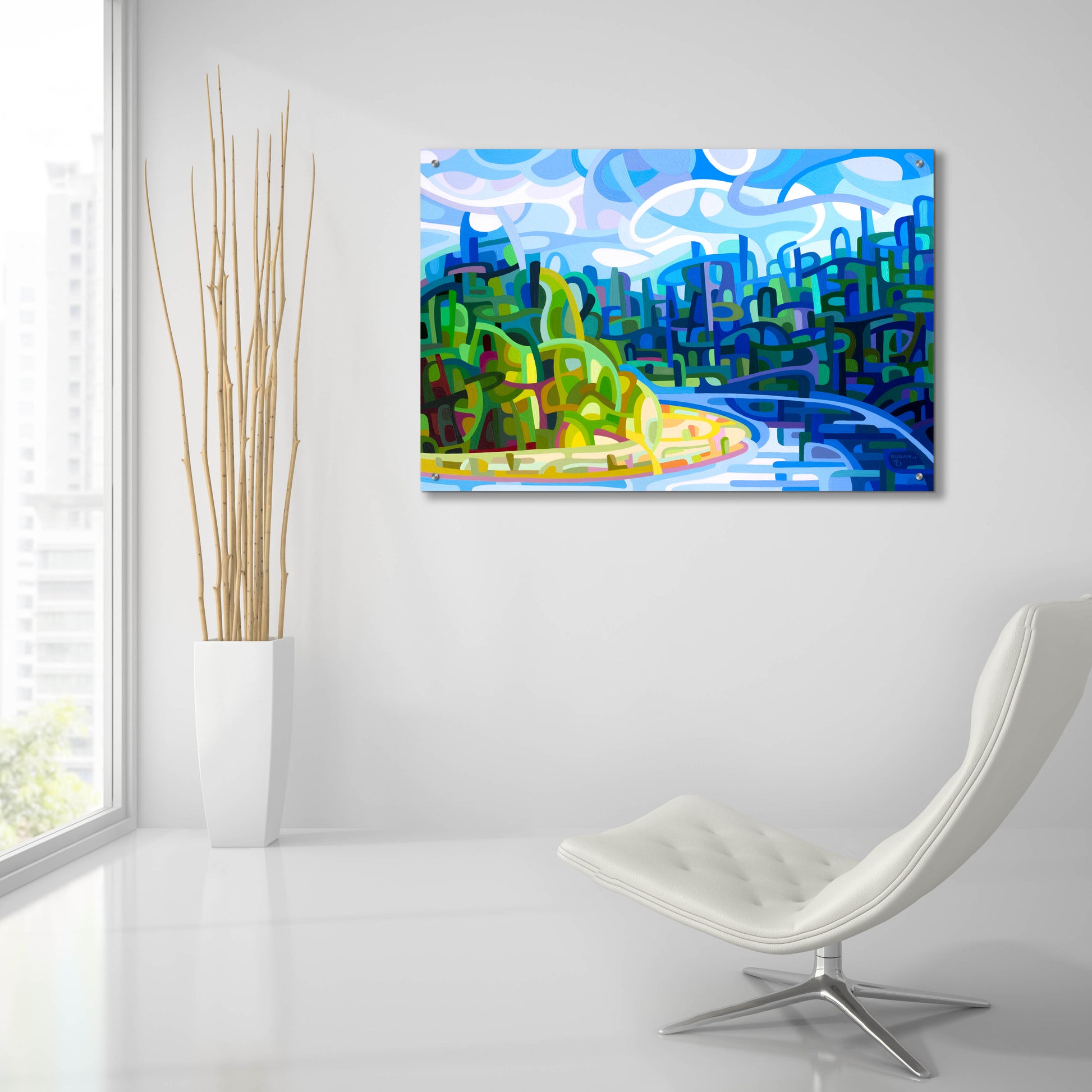 Epic Art 'July Progression' by Mandy Budan, Acrylic Glass Wall Art,36x24