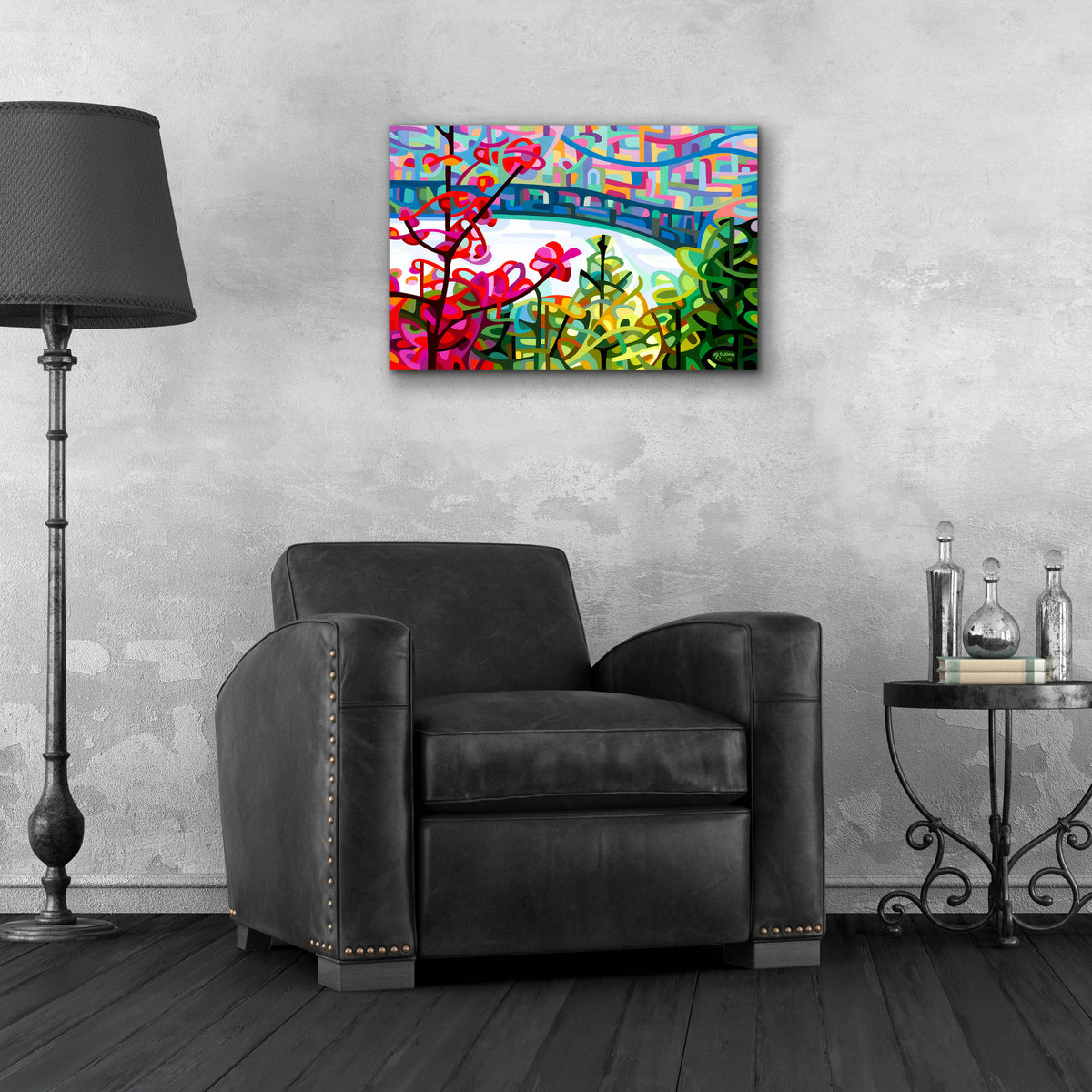 Epic Art 'Salmon Ridge' by Mandy Budan, Acrylic Glass Wall Art,24x16