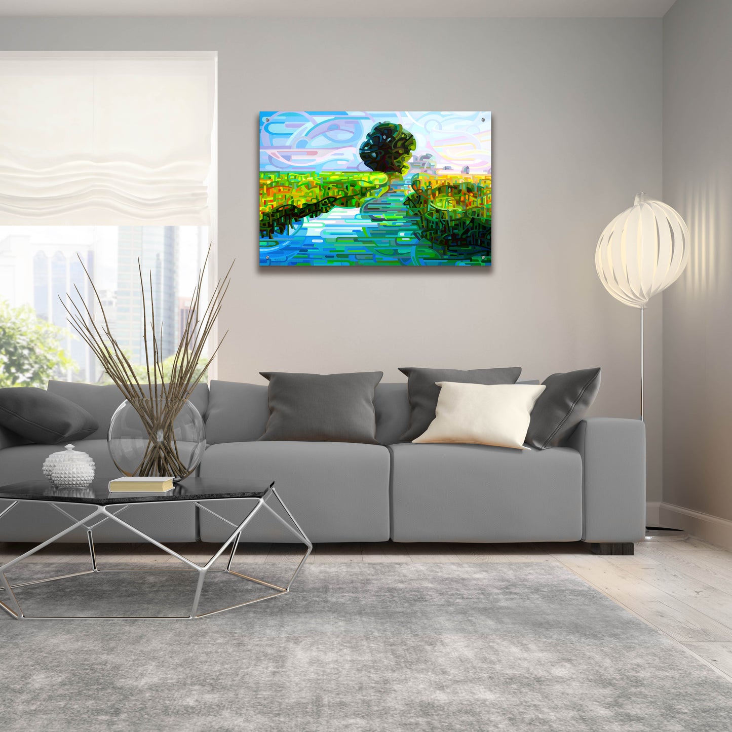 Epic Art 'Ebb And Flow' by Mandy Budan, Acrylic Glass Wall Art,36x24