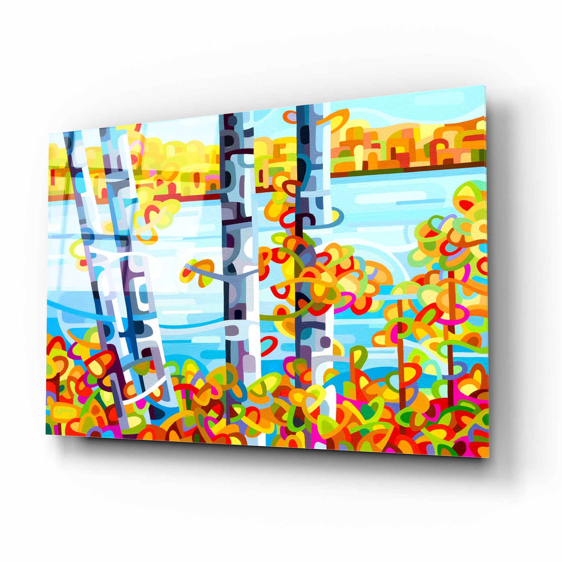 Epic Art 'Lakeside' by Mandy Budan, Acrylic Glass Wall Art,16x12