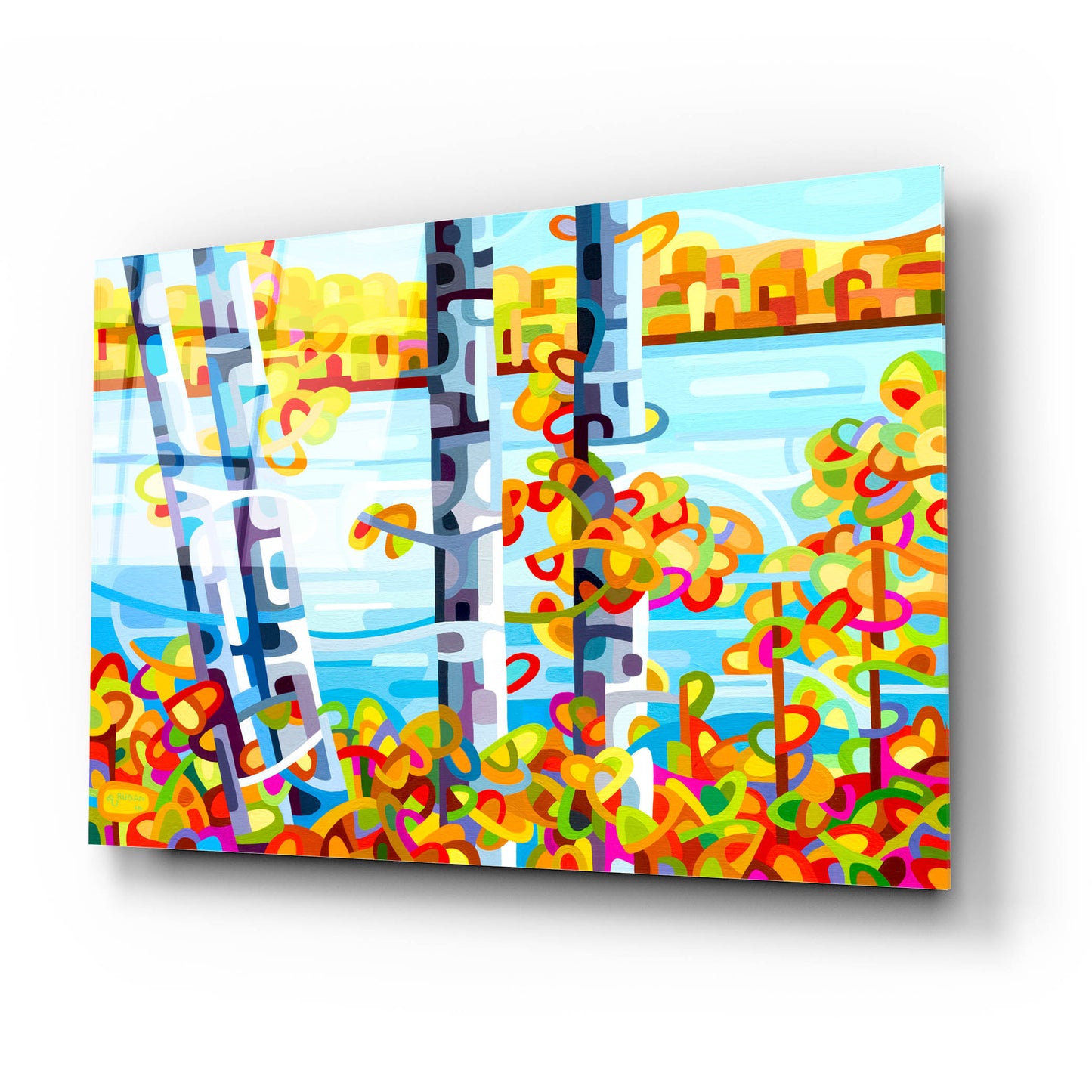 Epic Art 'Lakeside' by Mandy Budan, Acrylic Glass Wall Art,24x16