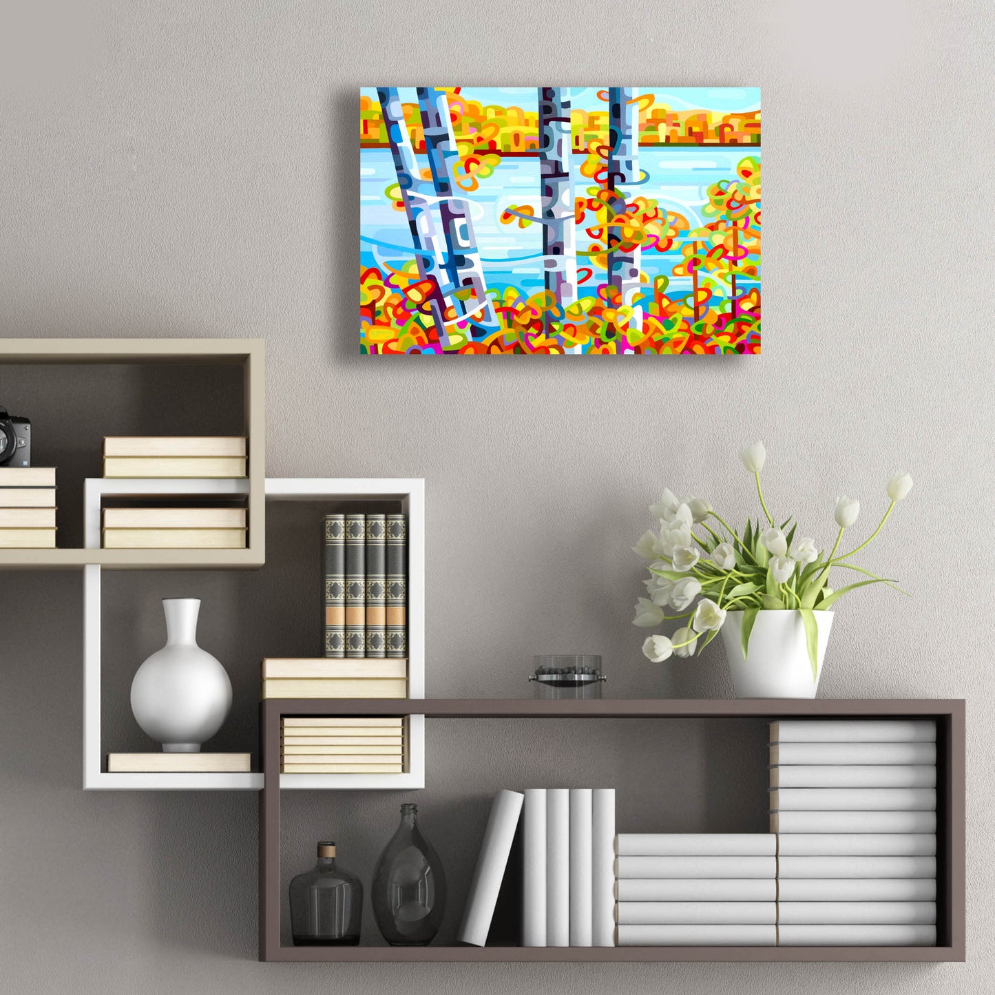 Epic Art 'Lakeside' by Mandy Budan, Acrylic Glass Wall Art,24x16