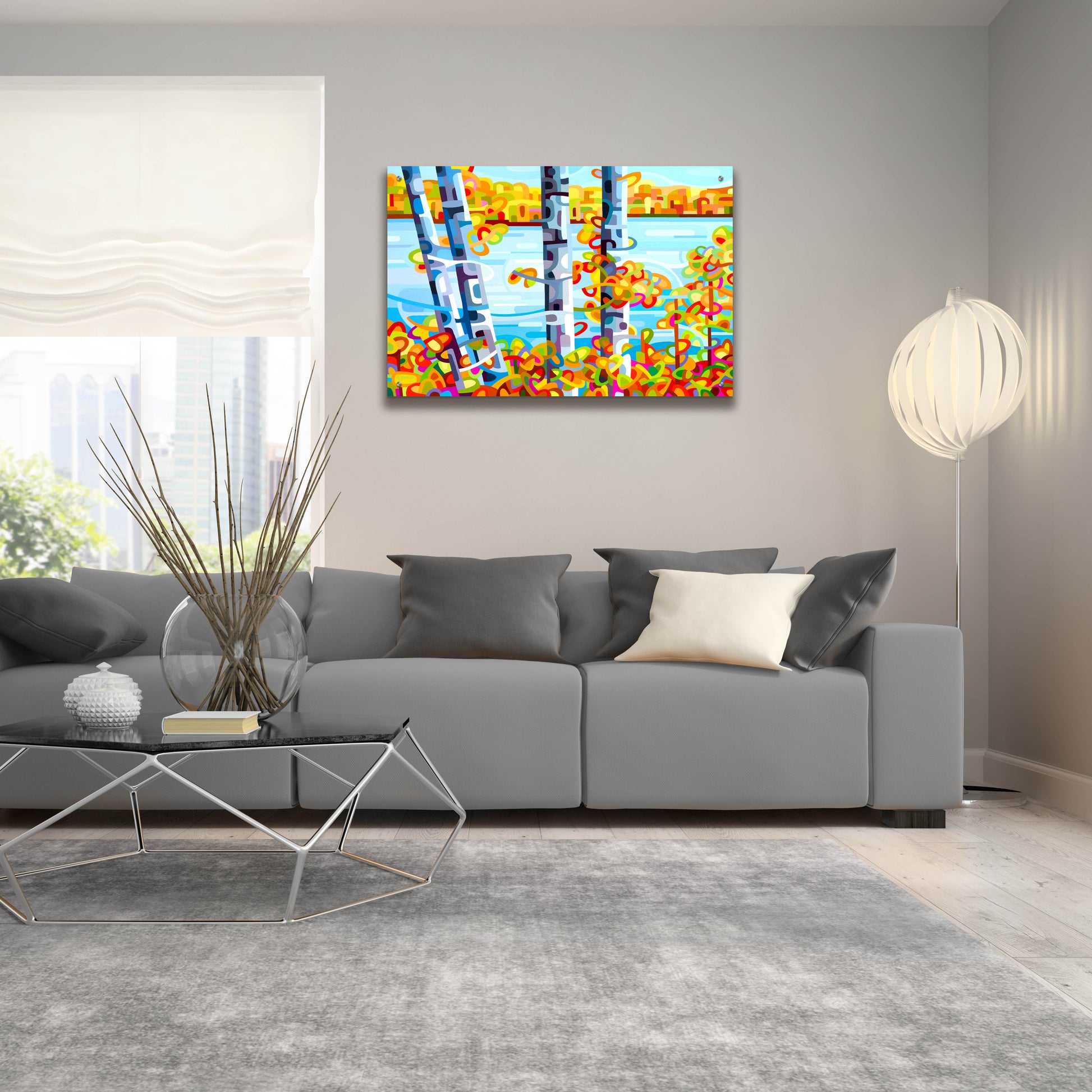 Epic Art 'Lakeside' by Mandy Budan, Acrylic Glass Wall Art,36x24