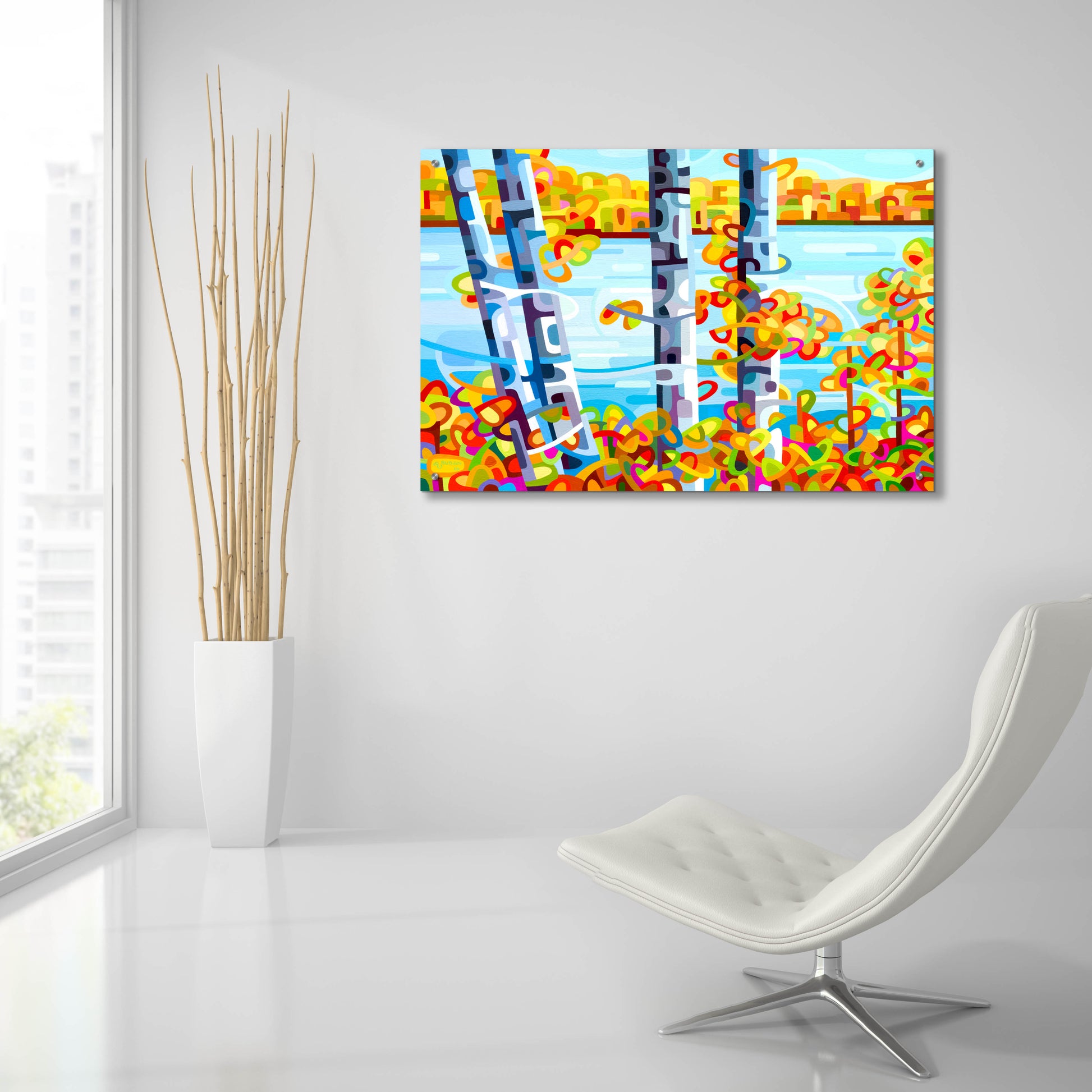 Epic Art 'Lakeside' by Mandy Budan, Acrylic Glass Wall Art,36x24