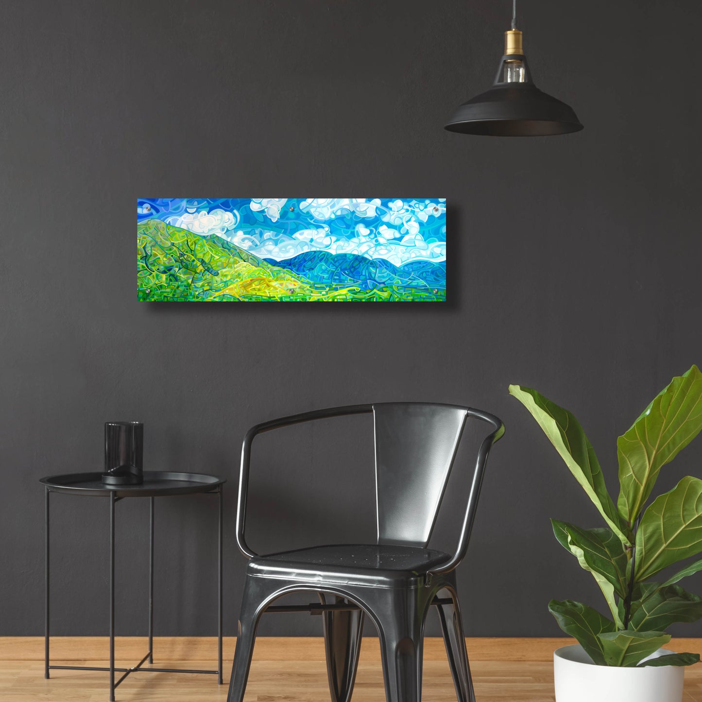 Epic Art 'Emerald Moments' by Mandy Budan, Acrylic Glass Wall Art,36x12