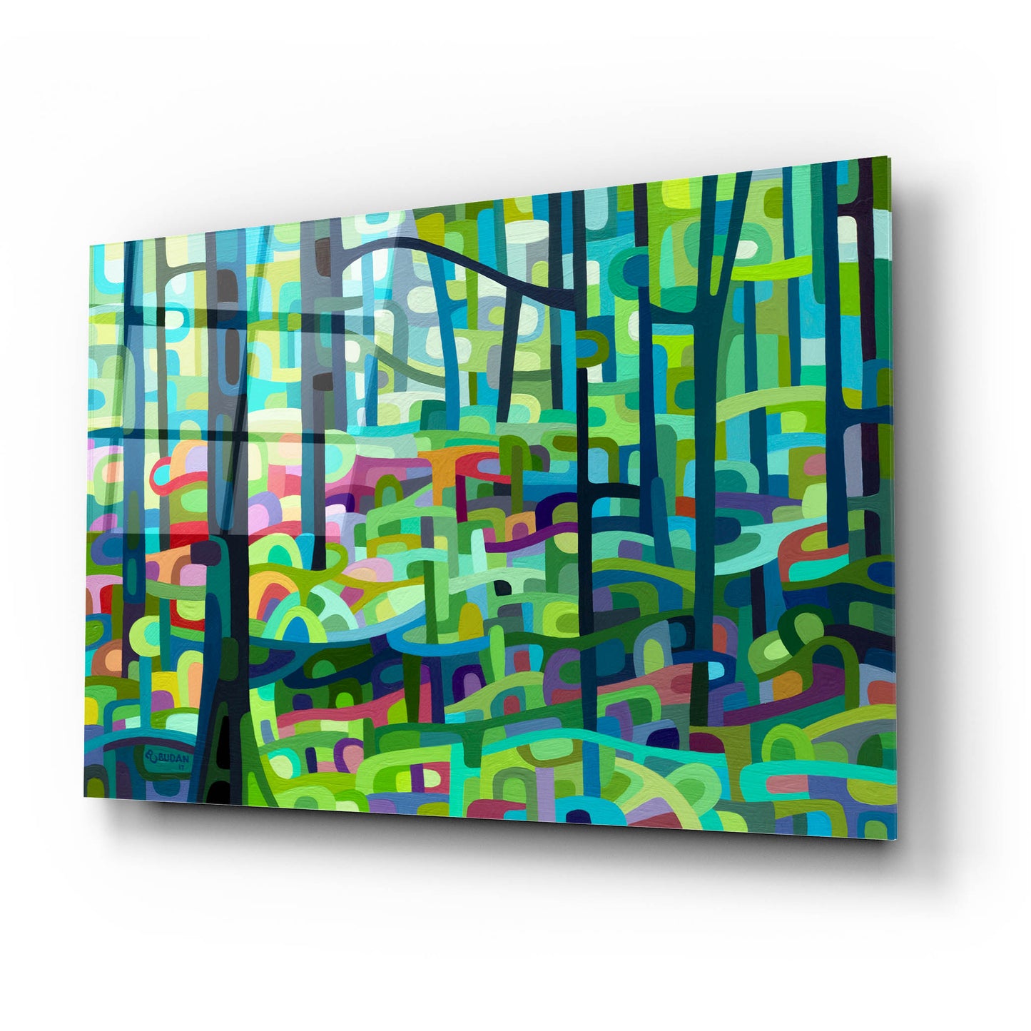 Epic Art 'Celadon Morning' by Mandy Budan, Acrylic Glass Wall Art,24x16