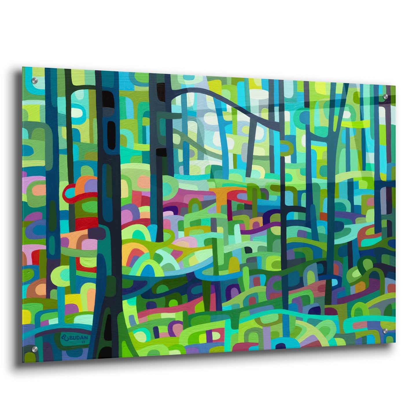 Epic Art 'Celadon Morning' by Mandy Budan, Acrylic Glass Wall Art,36x24