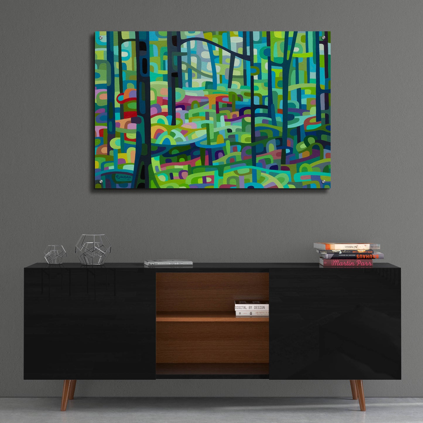 Epic Art 'Celadon Morning' by Mandy Budan, Acrylic Glass Wall Art,36x24