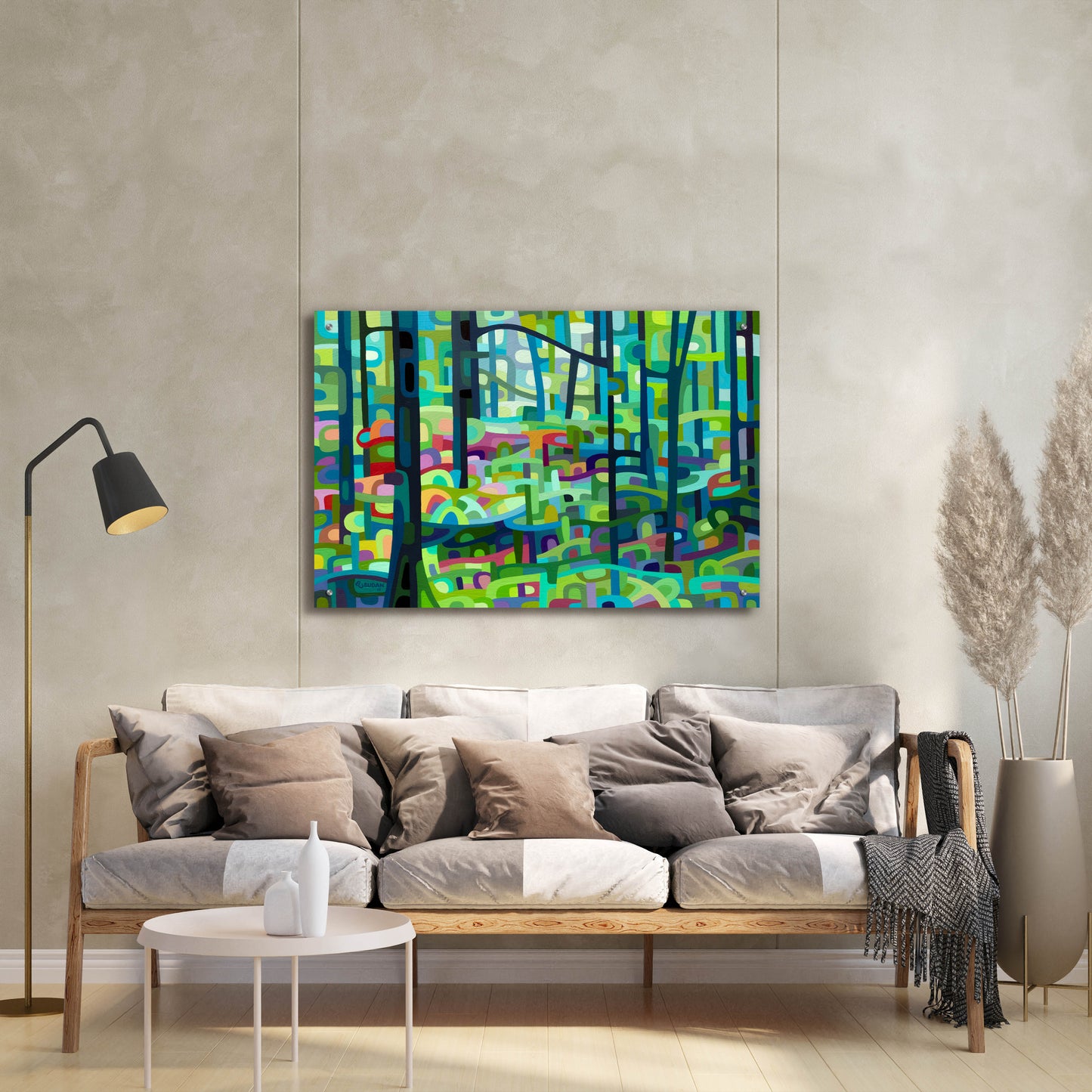 Epic Art 'Celadon Morning' by Mandy Budan, Acrylic Glass Wall Art,36x24