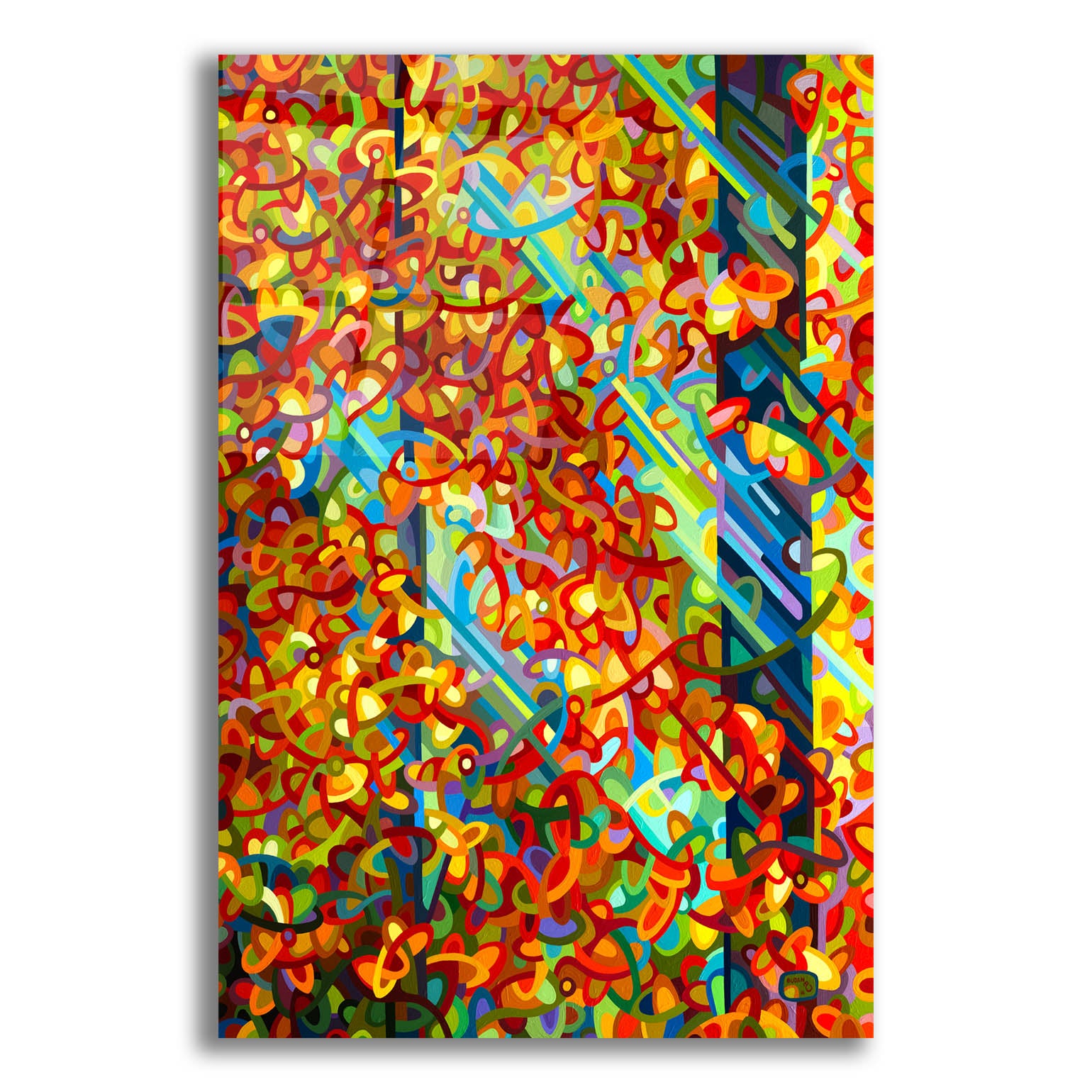 Epic Art 'Beaming' by Mandy Budan, Acrylic Glass Wall Art,12x16