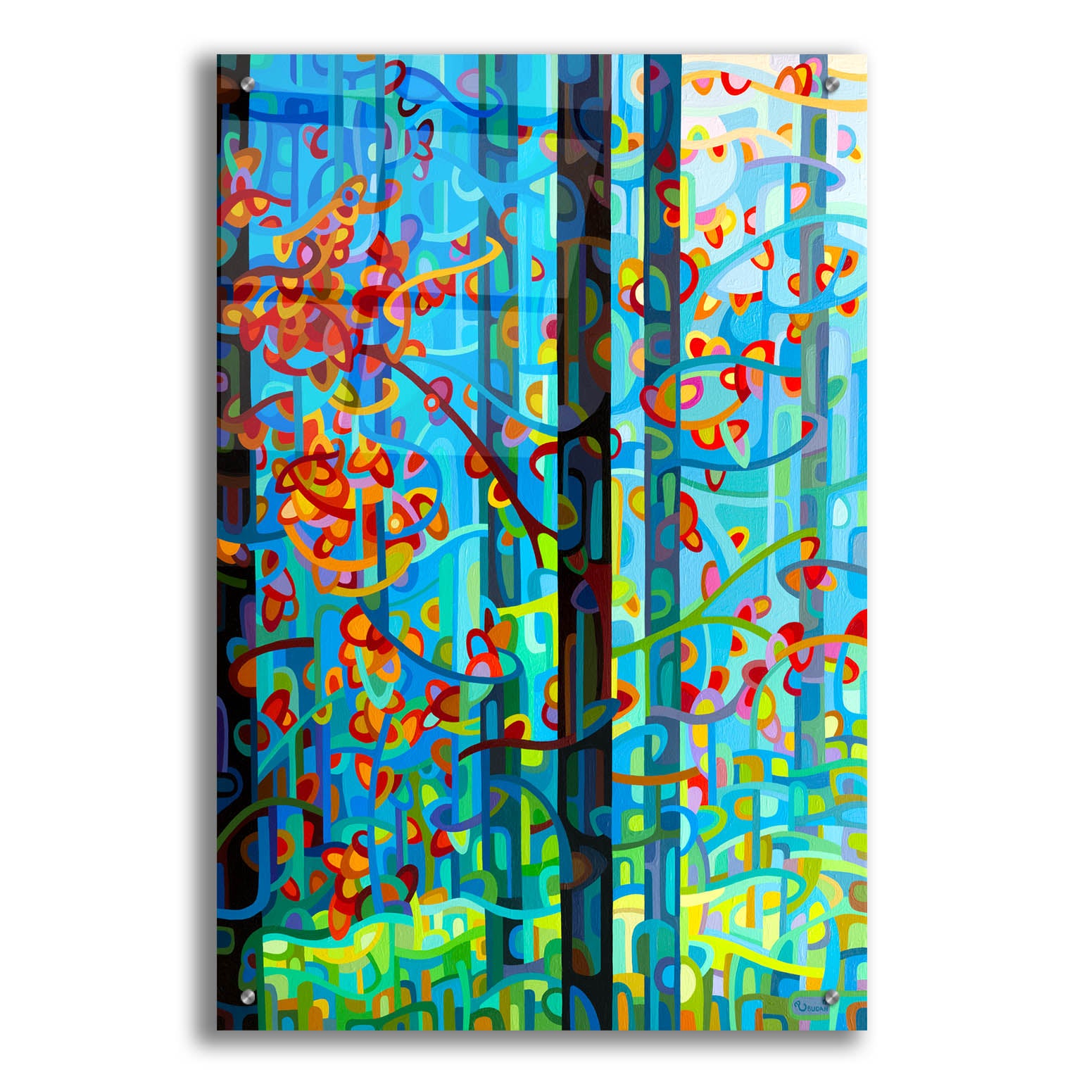 Epic Art 'The Deep' by Mandy Budan, Acrylic Glass Wall Art,24x36