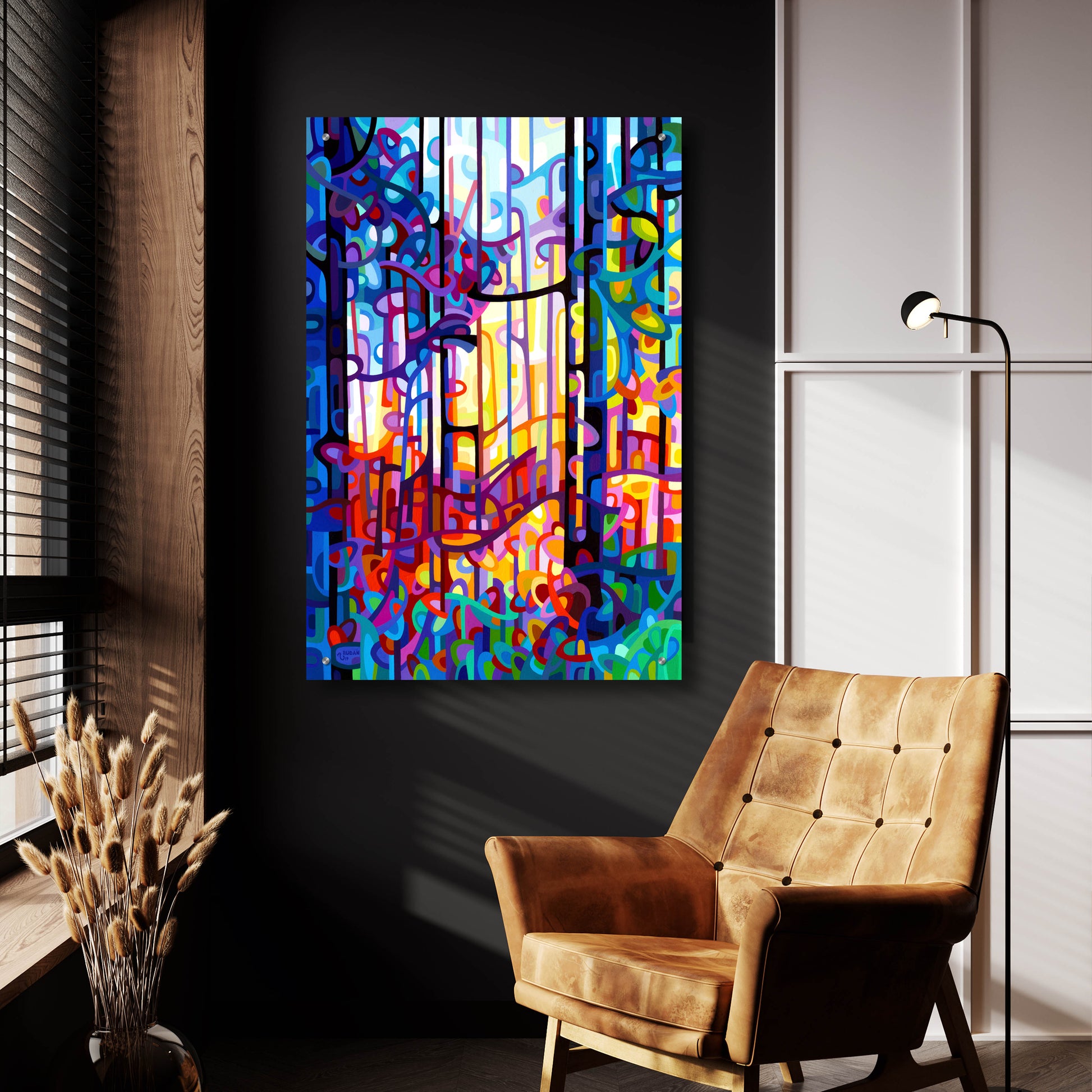 Epic Art 'Heart of Gold' by Mandy Budan, Acrylic Glass Wall Art,24x36