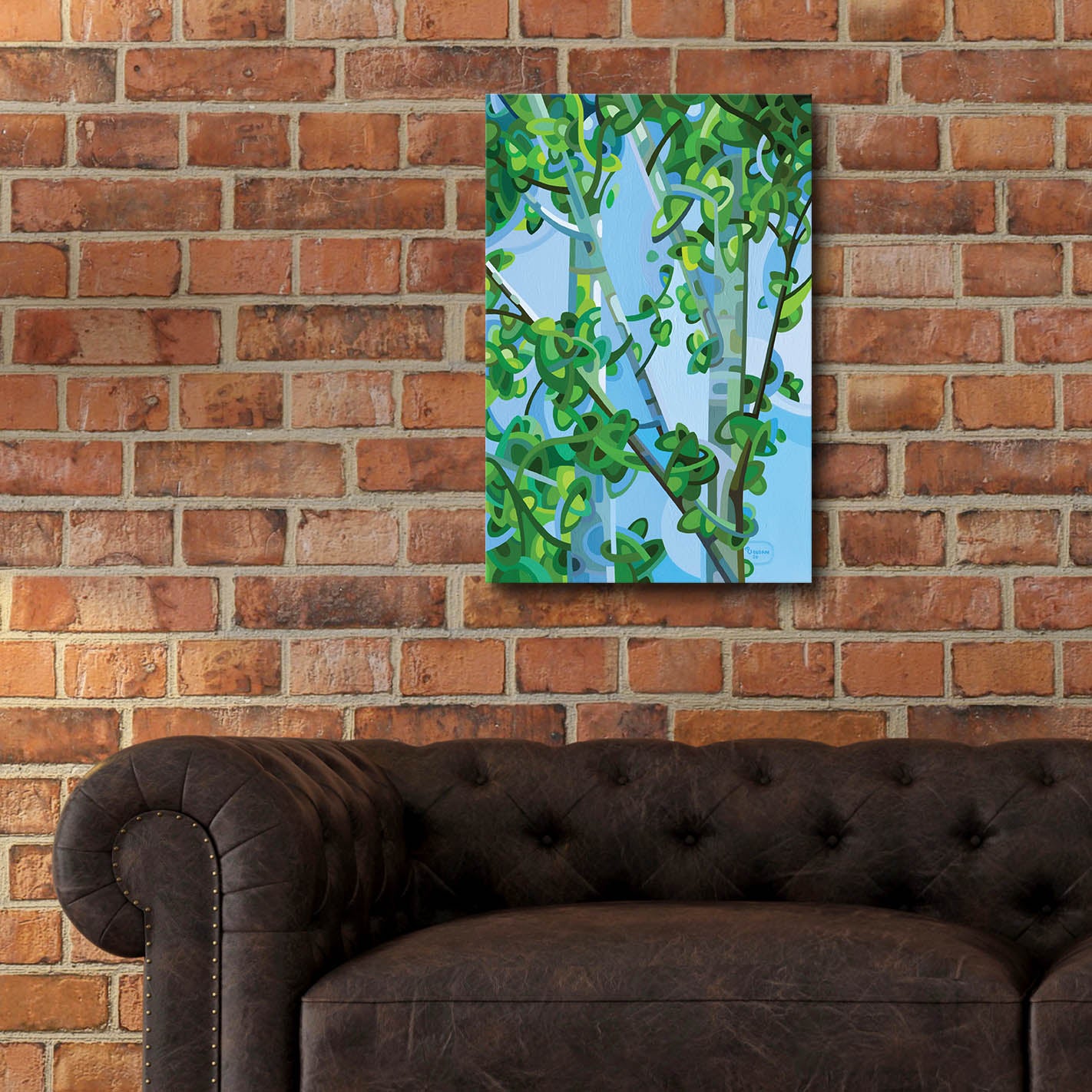 Epic Art 'Birch Light' by Mandy Budan, Acrylic Glass Wall Art,16x24