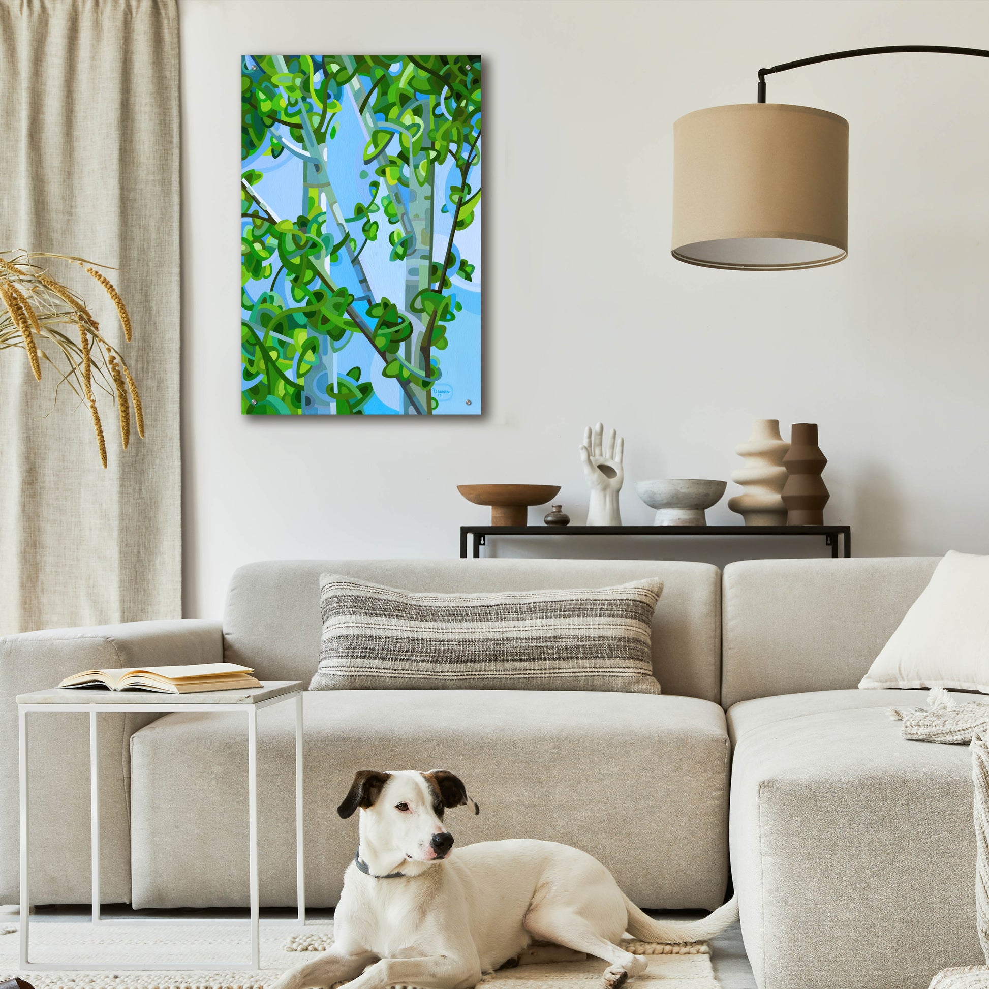 Epic Art 'Birch Light' by Mandy Budan, Acrylic Glass Wall Art,24x36