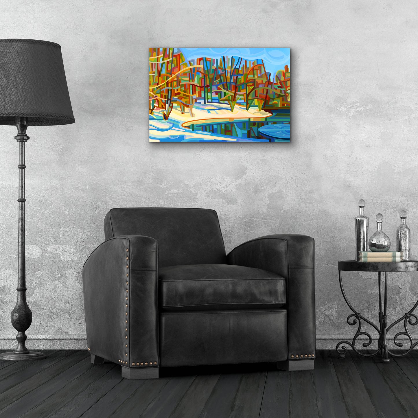 Epic Art 'Winter Warmth' by Mandy Budan, Acrylic Glass Wall Art,24x16