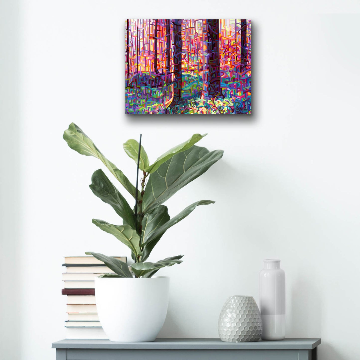 Epic Art 'Forest Tapestry' by Mandy Budan, Acrylic Glass Wall Art,16x12