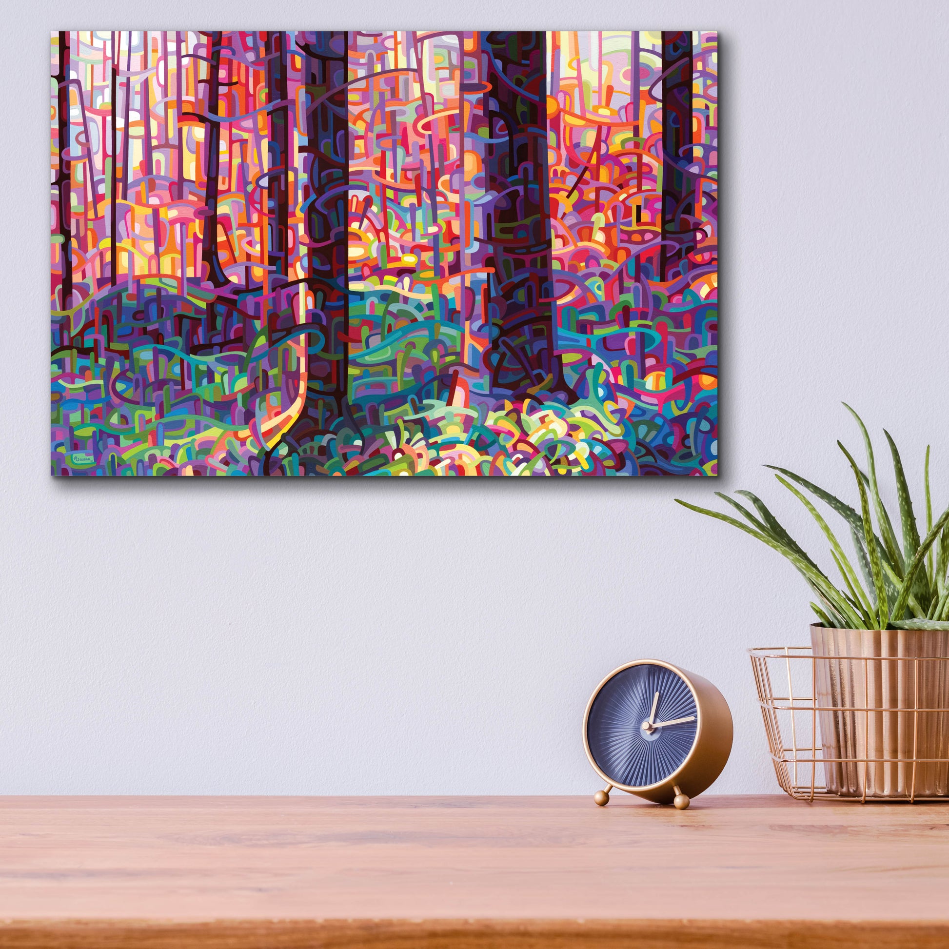 Epic Art 'Forest Tapestry' by Mandy Budan, Acrylic Glass Wall Art,16x12