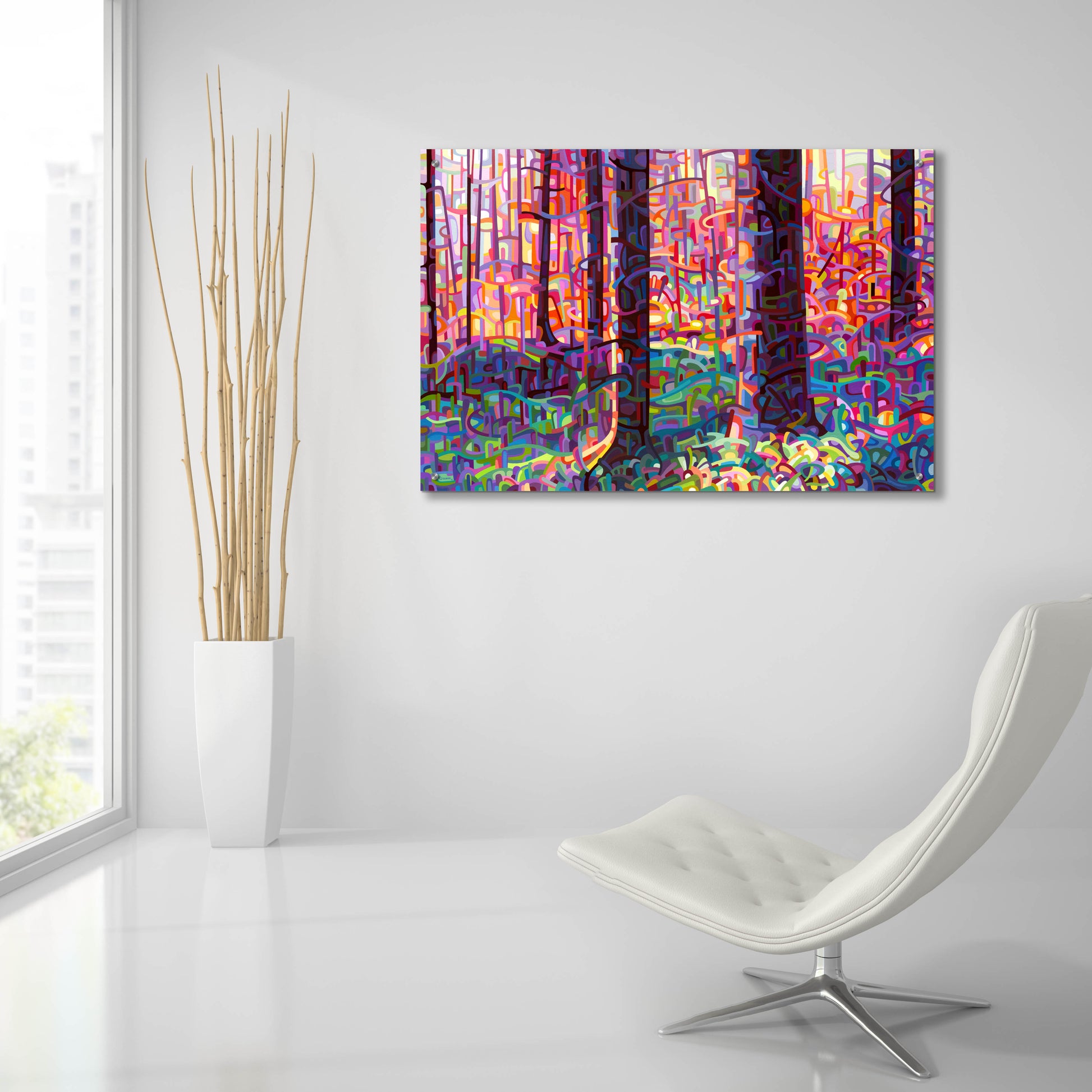 Epic Art 'Forest Tapestry' by Mandy Budan, Acrylic Glass Wall Art,36x24