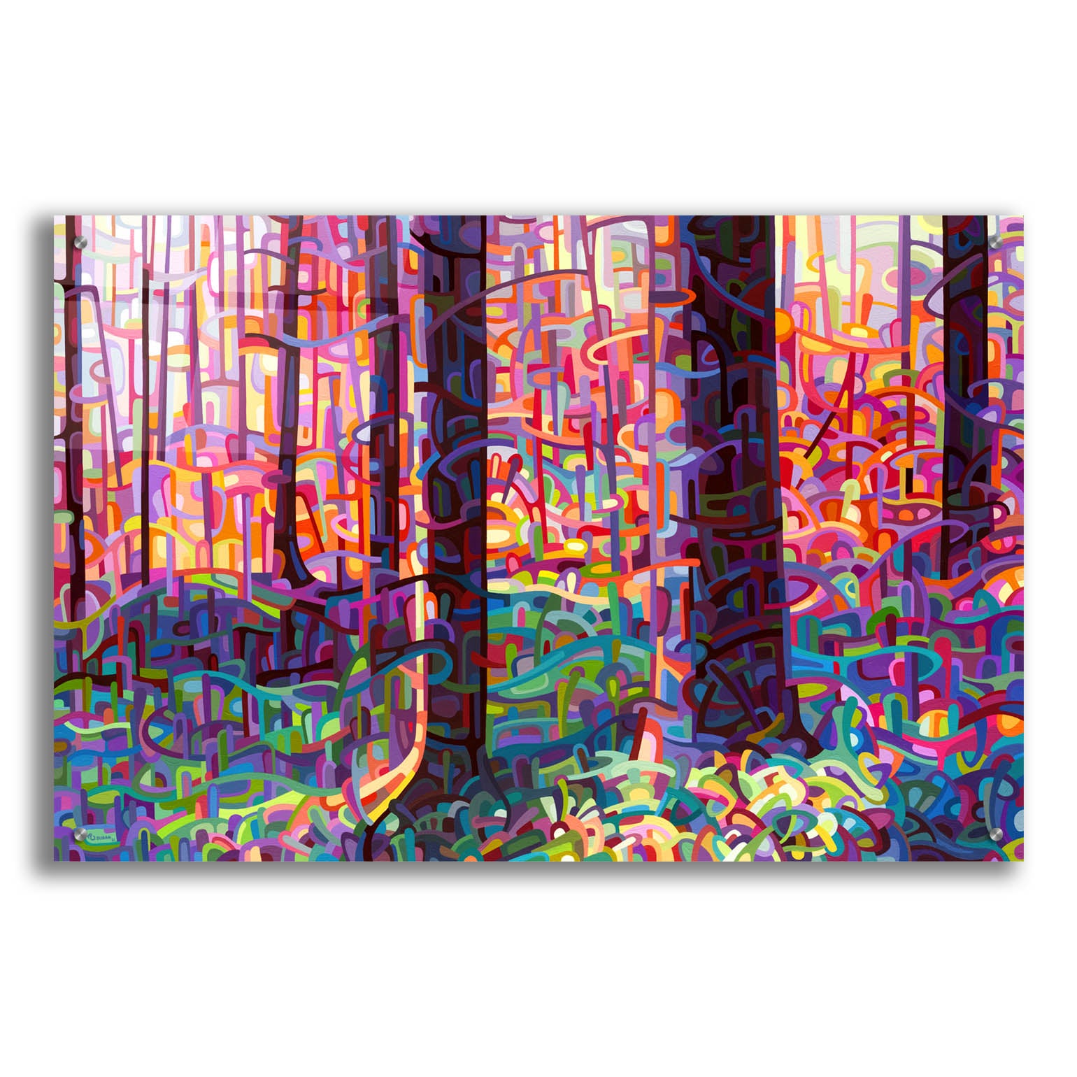 Epic Art 'Forest Tapestry' by Mandy Budan, Acrylic Glass Wall Art,36x24