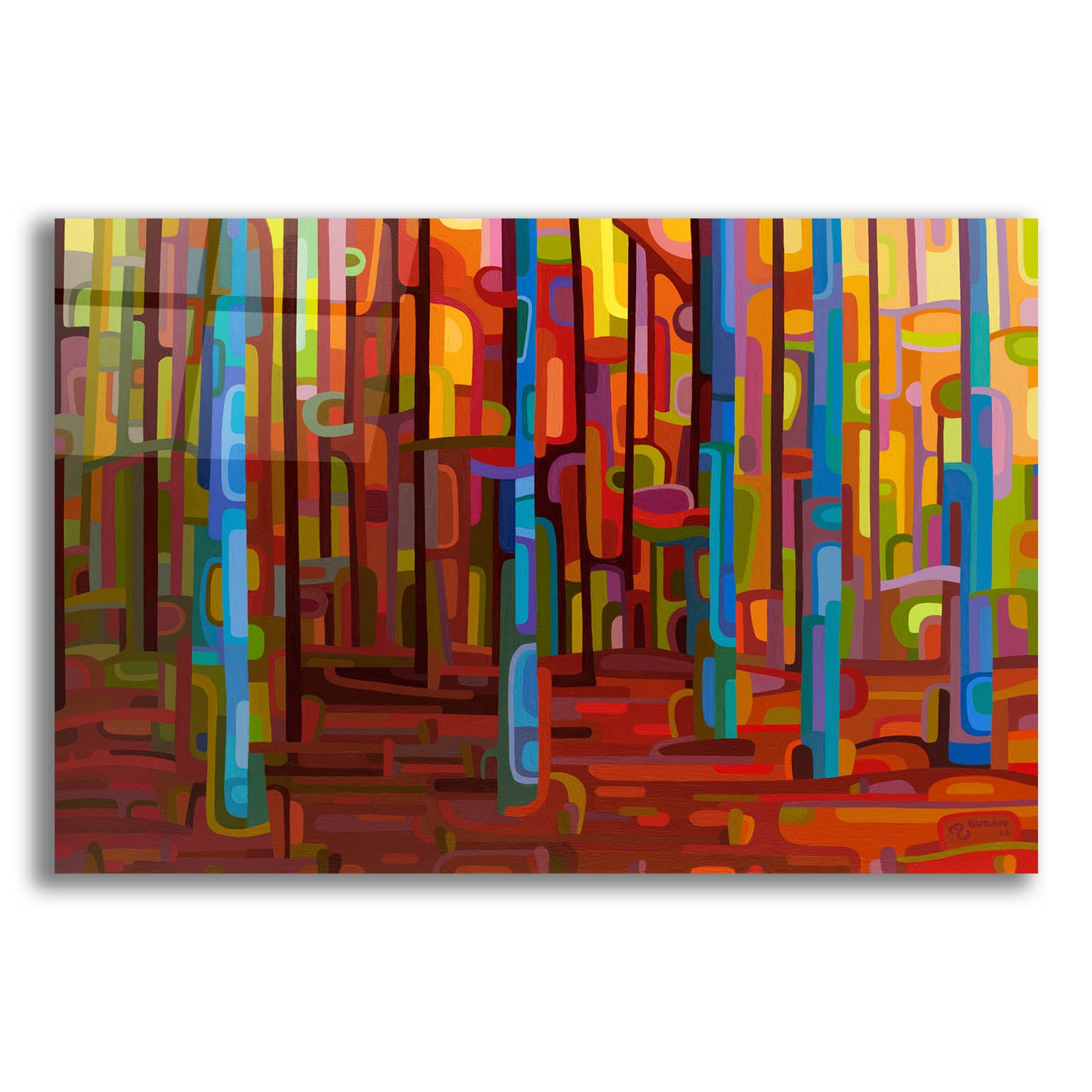 Epic Art 'Promenade' by Mandy Budan, Acrylic Glass Wall Art,24x16