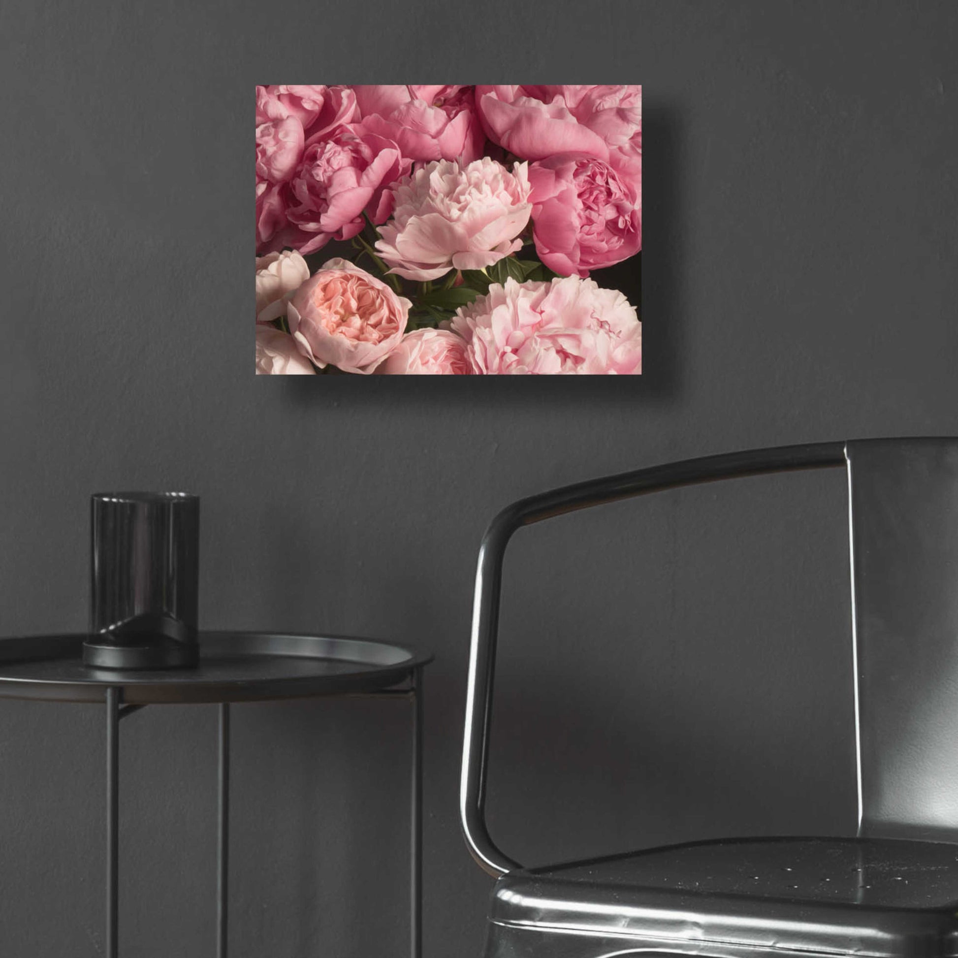 Epic Art 'Pink Petals' by Leah McLean, Acrylic Glass Wall Art,16x12