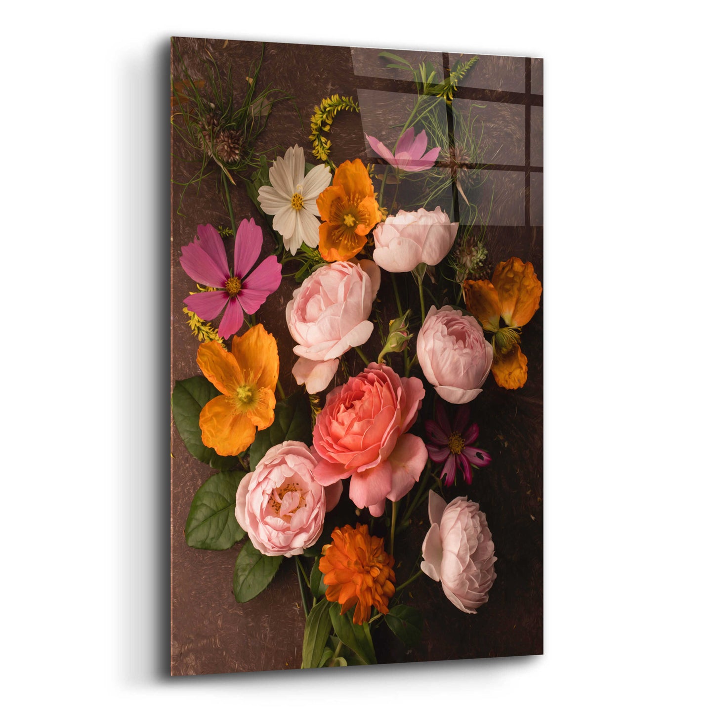 Epic Art 'A Pocket Full of Posies' by Leah McLean, Acrylic Glass Wall Art,12x16