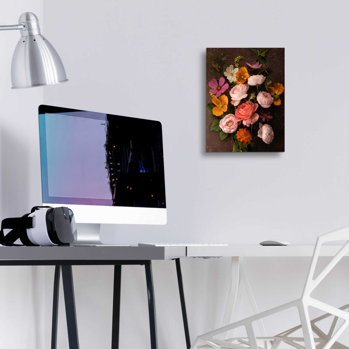 Epic Art 'A Pocket Full of Posies' by Leah McLean, Acrylic Glass Wall Art,12x16