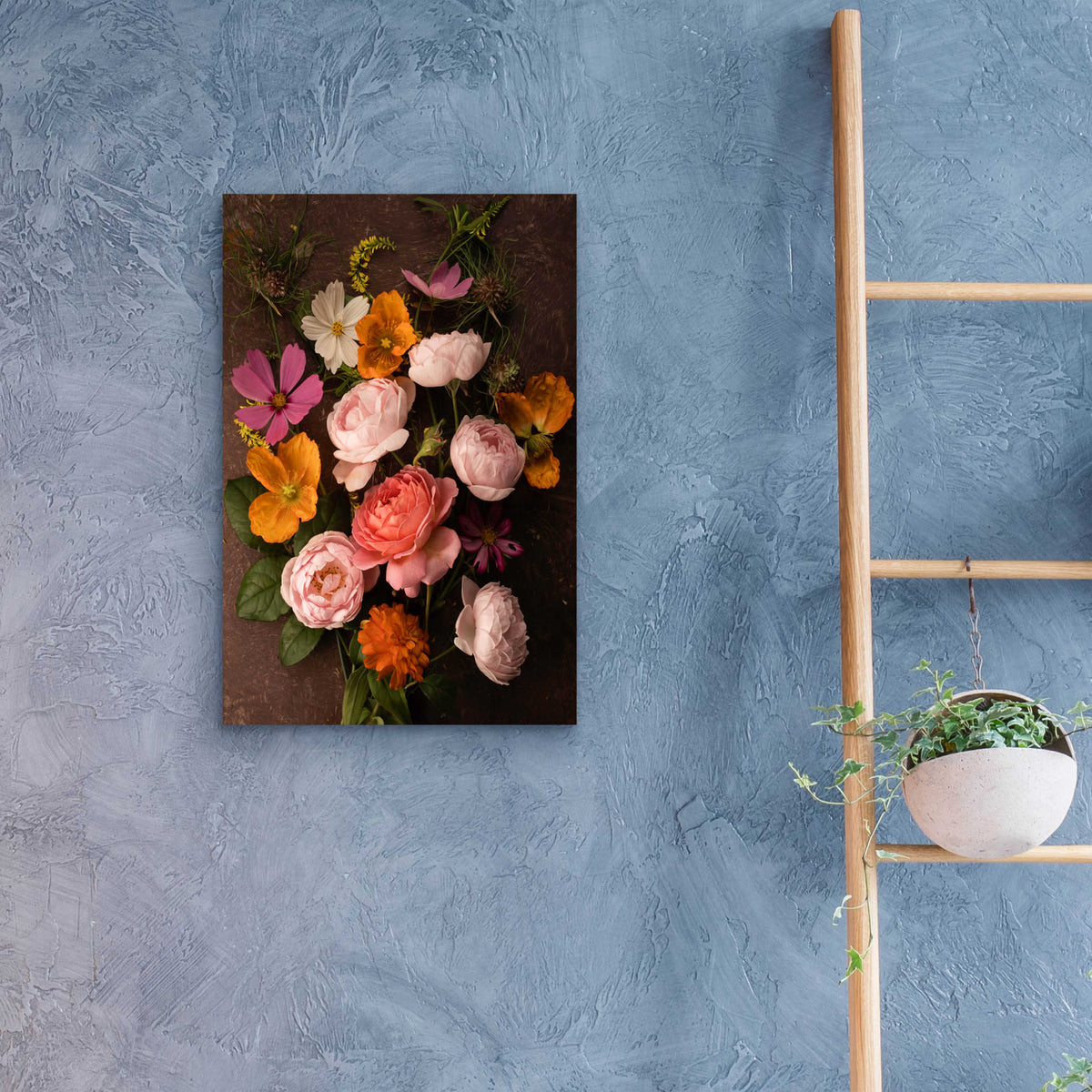 Epic Art 'A Pocket Full of Posies' by Leah McLean, Acrylic Glass Wall Art,16x24