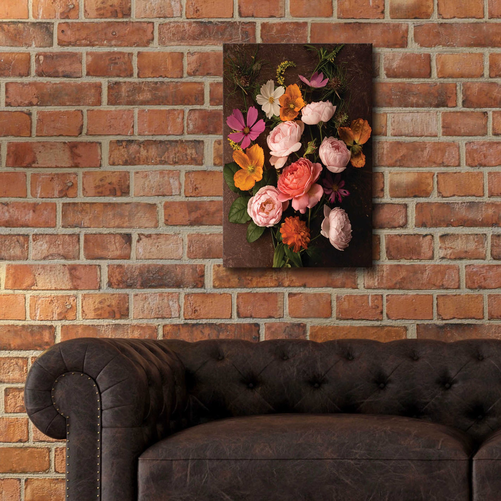 Epic Art 'A Pocket Full of Posies' by Leah McLean, Acrylic Glass Wall Art,16x24