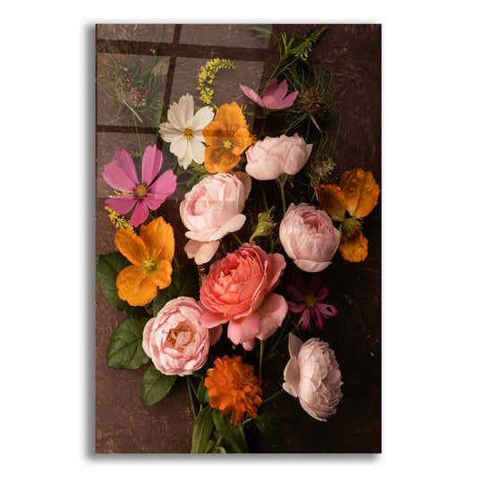 Epic Art 'A Pocket Full of Posies' by Leah McLean, Acrylic Glass Wall Art