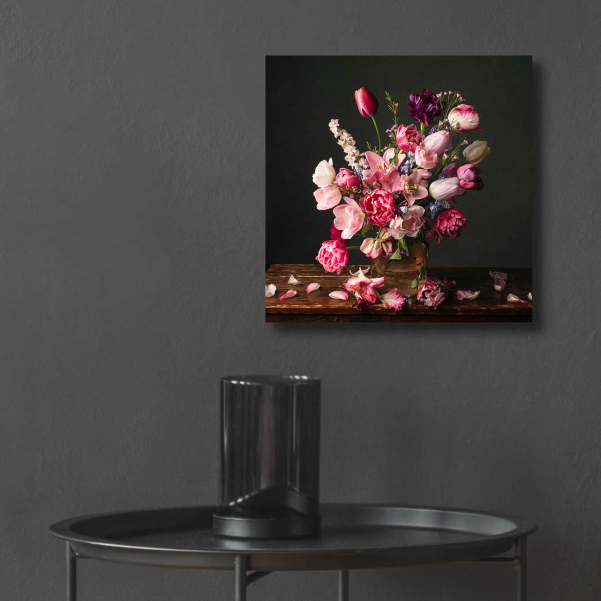 Epic Art 'Spring Glory Tulips' by Leah McLean, Acrylic Glass Wall Art,12x12