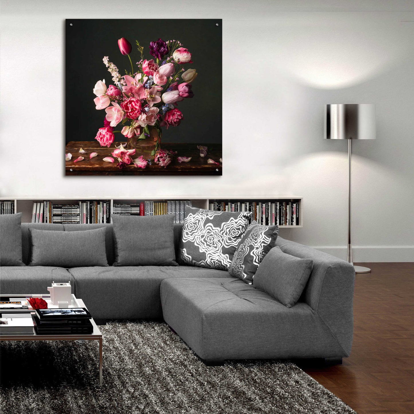 Epic Art 'Spring Glory Tulips' by Leah McLean, Acrylic Glass Wall Art,36x36