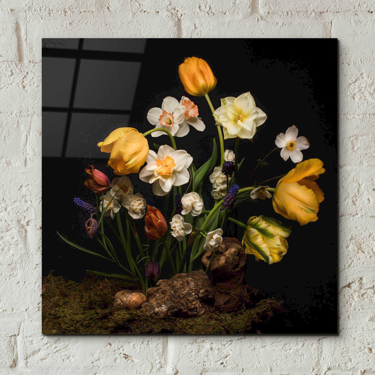 Epic Art 'An Ode to Spring' by Leah McLean, Acrylic Glass Wall Art,12x12