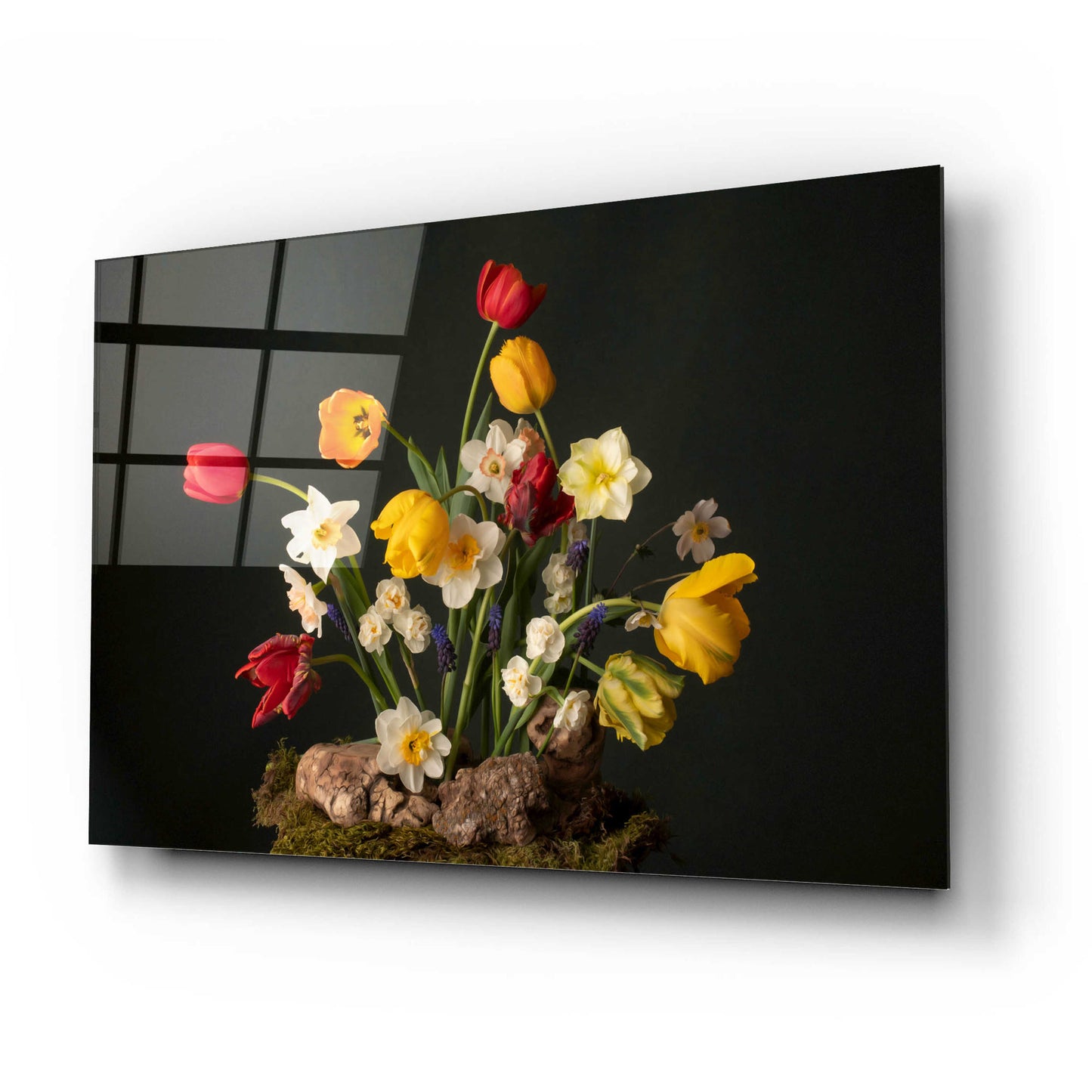 Epic Art 'Spring Fling Blooms' by Leah McLean, Acrylic Glass Wall Art,24x16