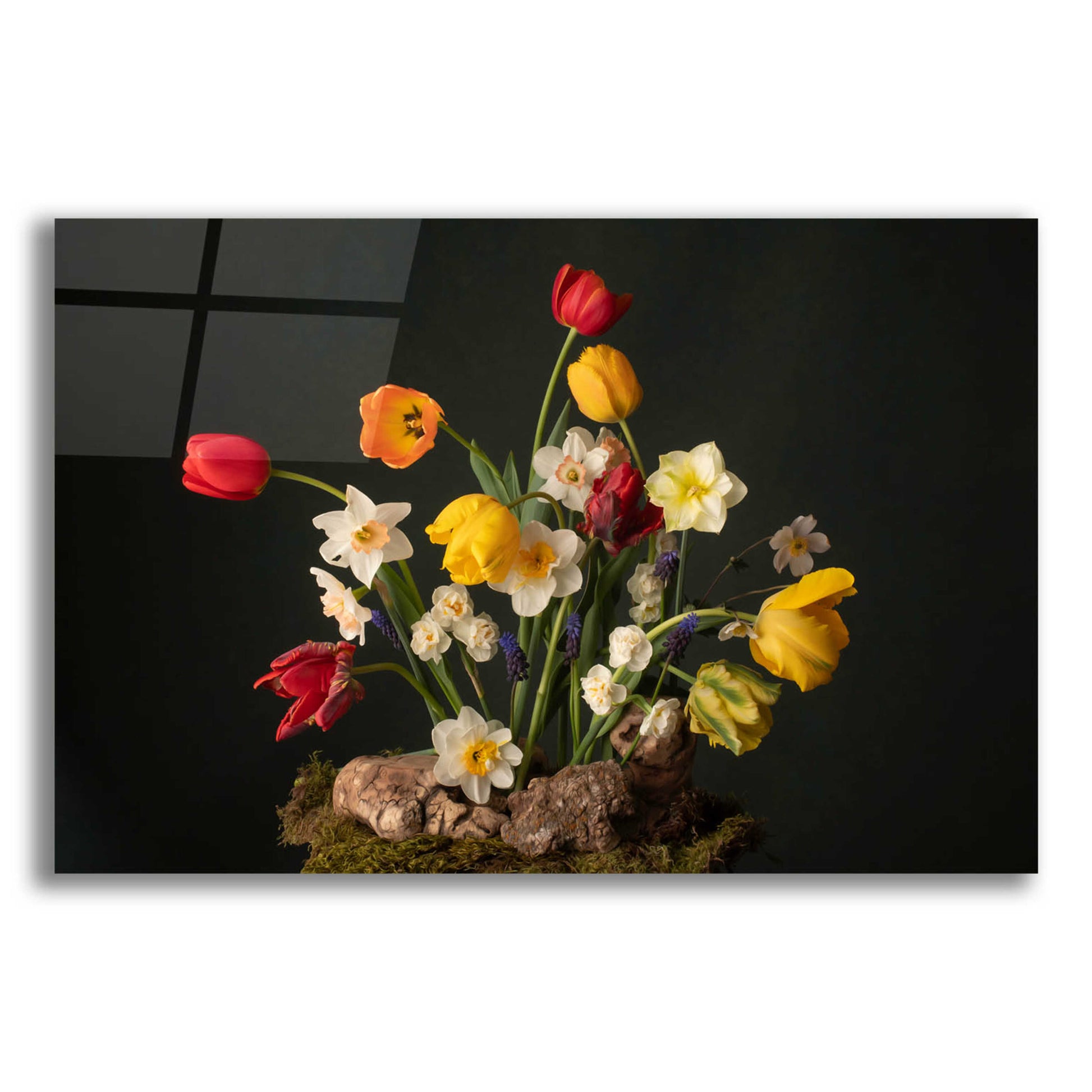Epic Art 'Spring Fling Blooms' by Leah McLean, Acrylic Glass Wall Art,24x16