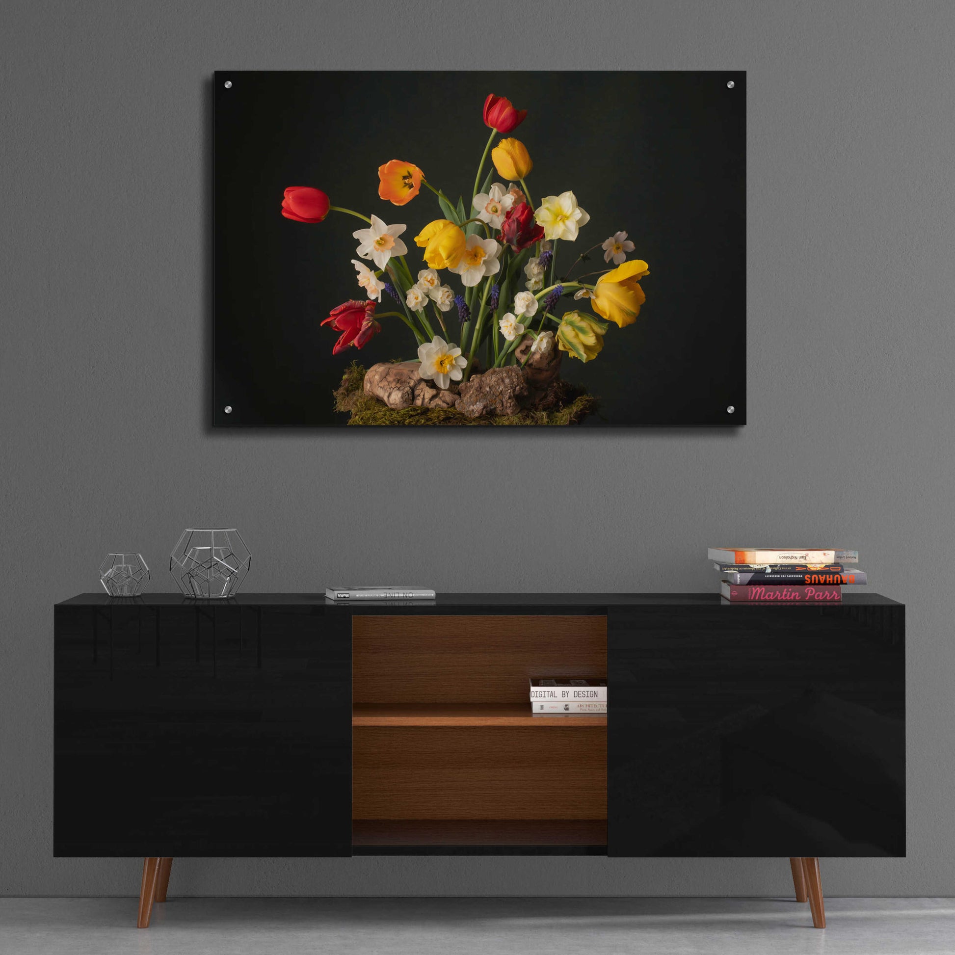 Epic Art 'Spring Fling Blooms' by Leah McLean, Acrylic Glass Wall Art,36x24