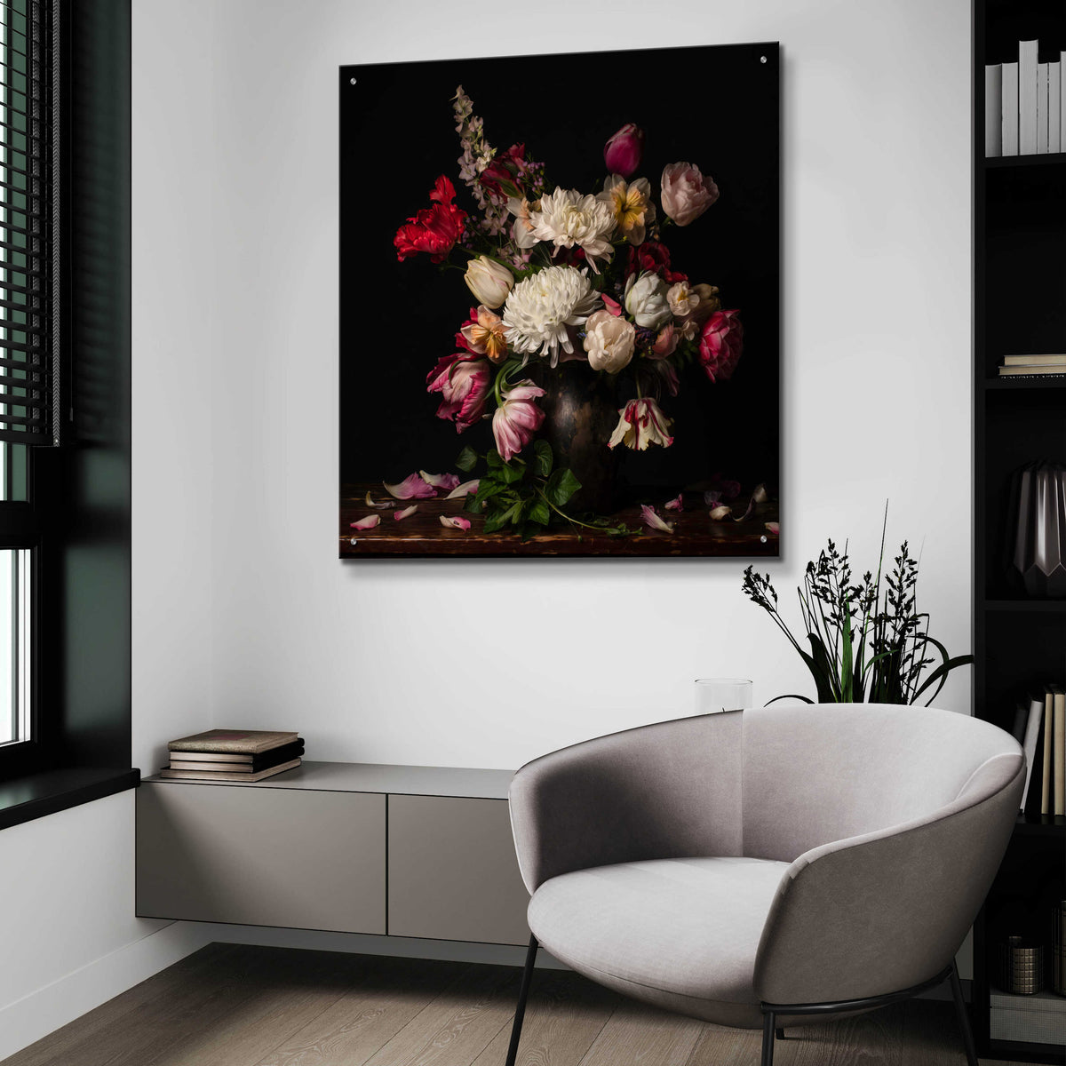 Epic Art 'Mums the Word' by Leah McLean, Acrylic Glass Wall Art,36x36