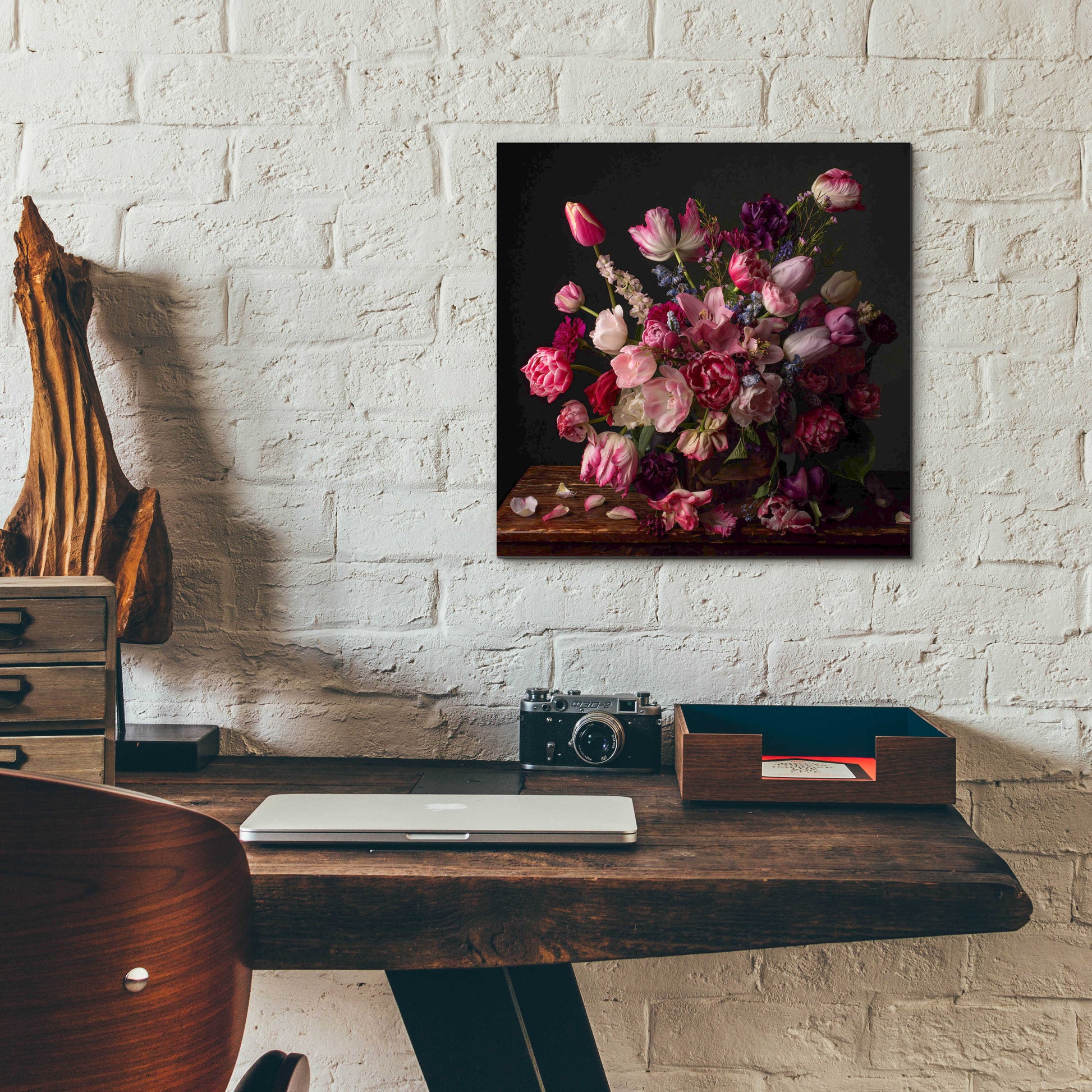 Epic Art 'Spring Blooms in the Pink' by Leah McLean, Acrylic Glass Wall Art,12x12